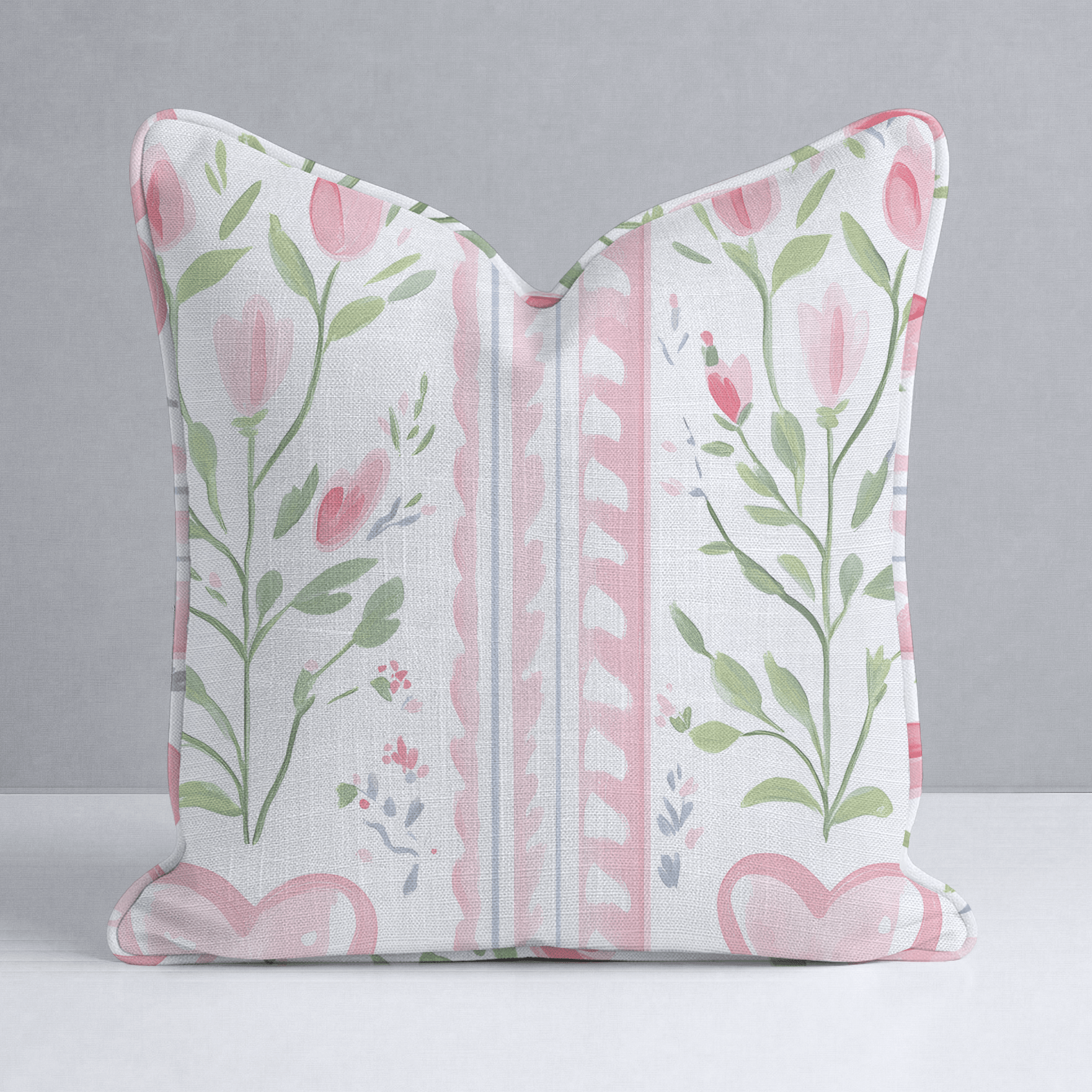 Ever After Stripe Throw Pillow - Lemon Park
