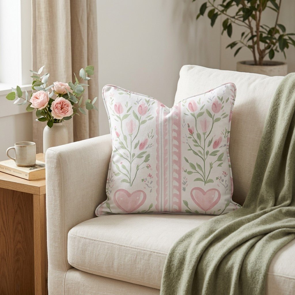 Ever After Stripe Throw Pillow - Lemon Park