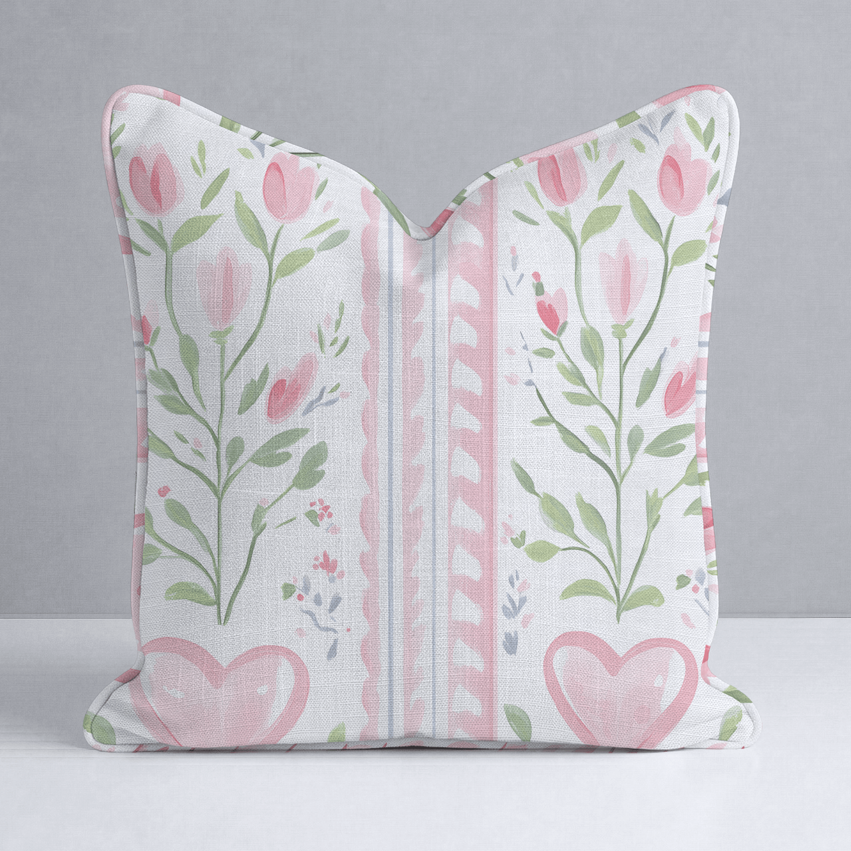Ever After Stripe Throw Pillow - Lemon Park