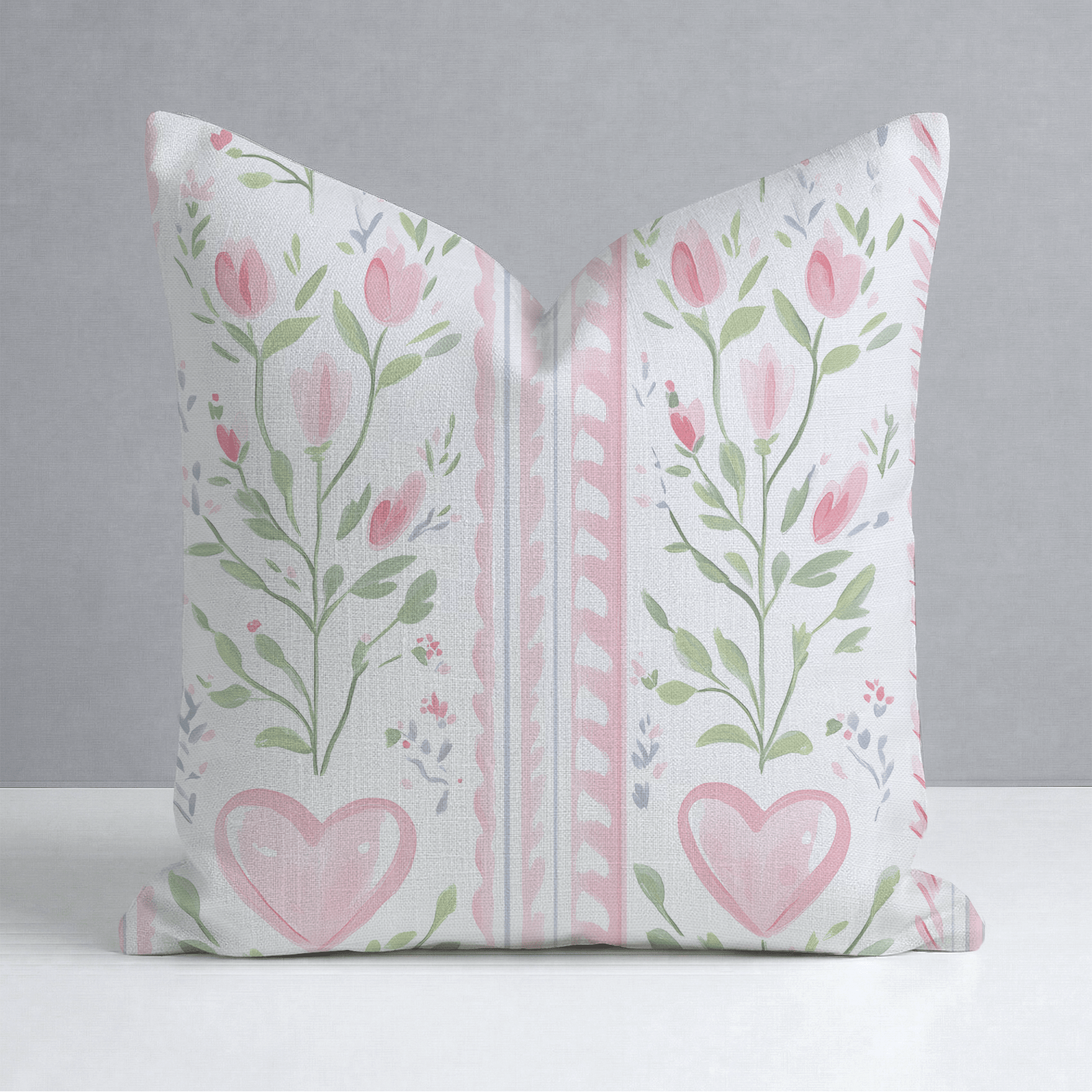 Ever After Stripe Throw Pillow - Lemon Park
