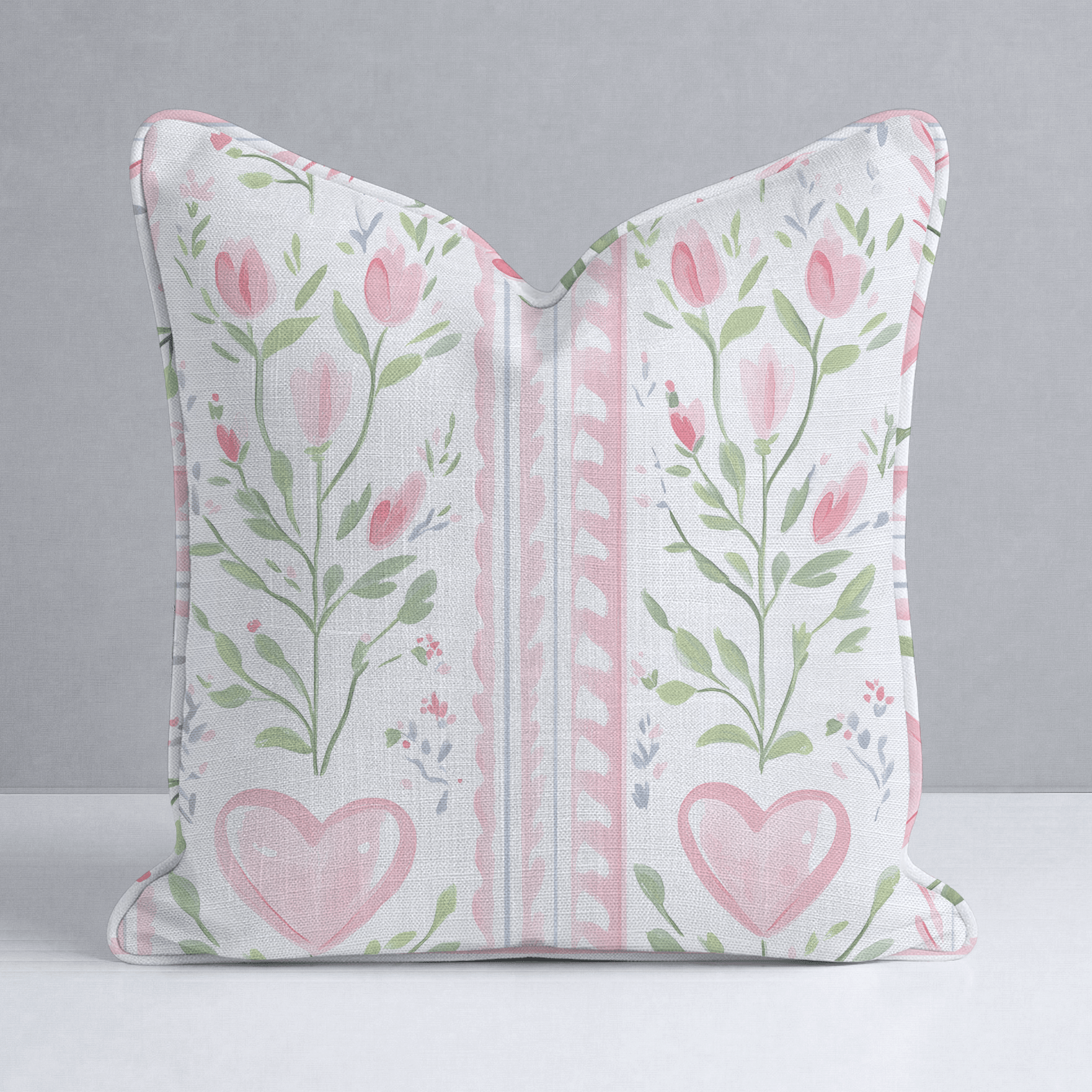 Ever After Stripe Throw Pillow - Lemon Park