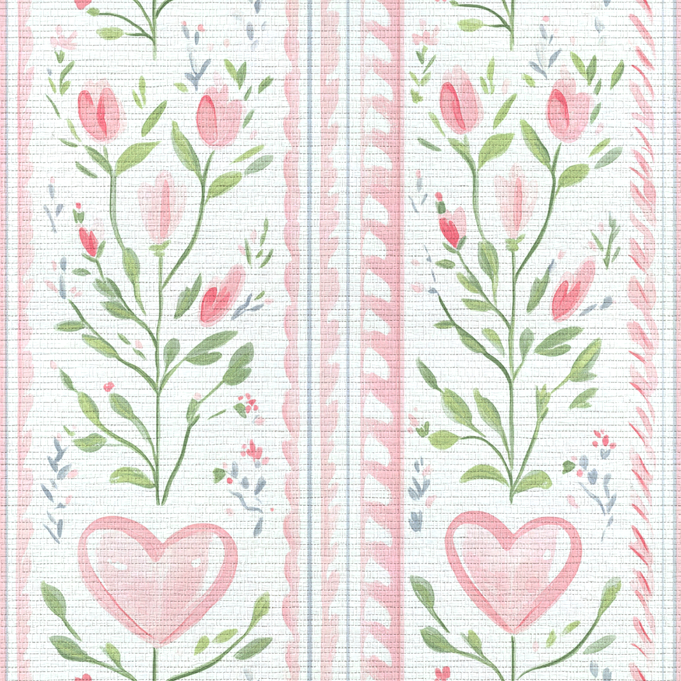 Ever After Stripe Faux Grasscloth Wallpaper