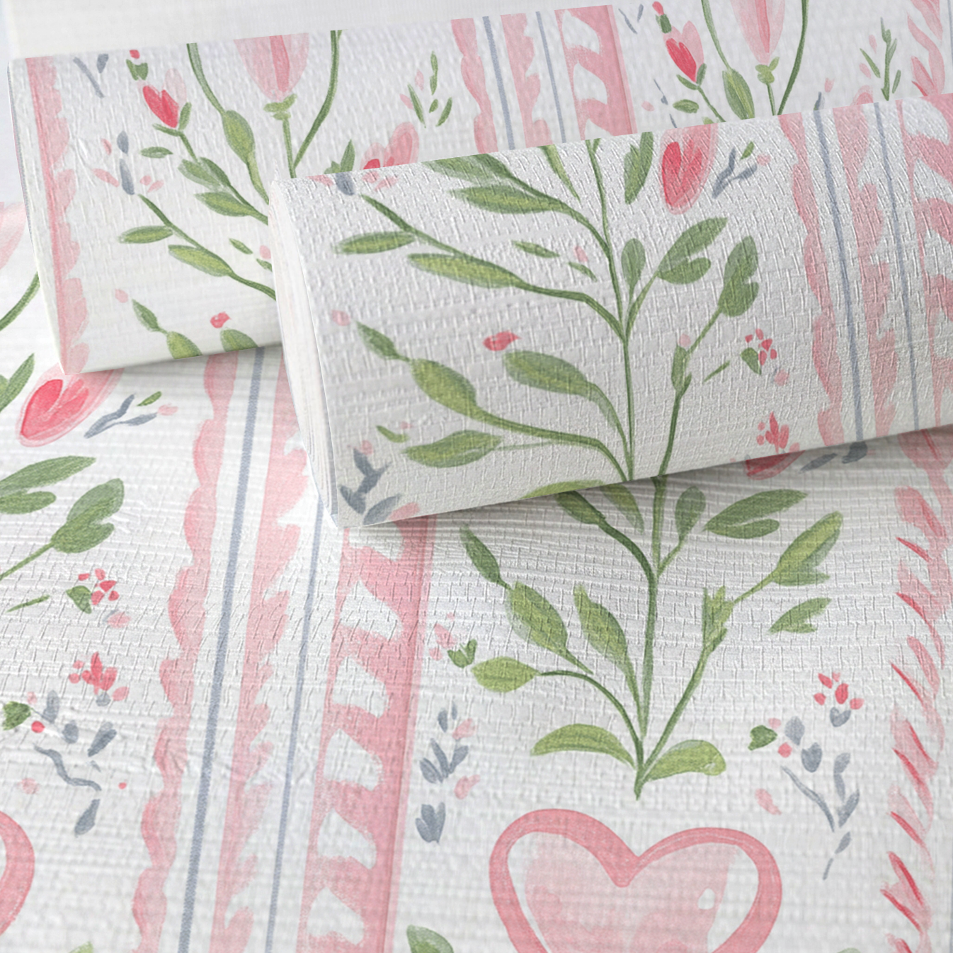 Ever After Stripe Faux Grasscloth Wallpaper