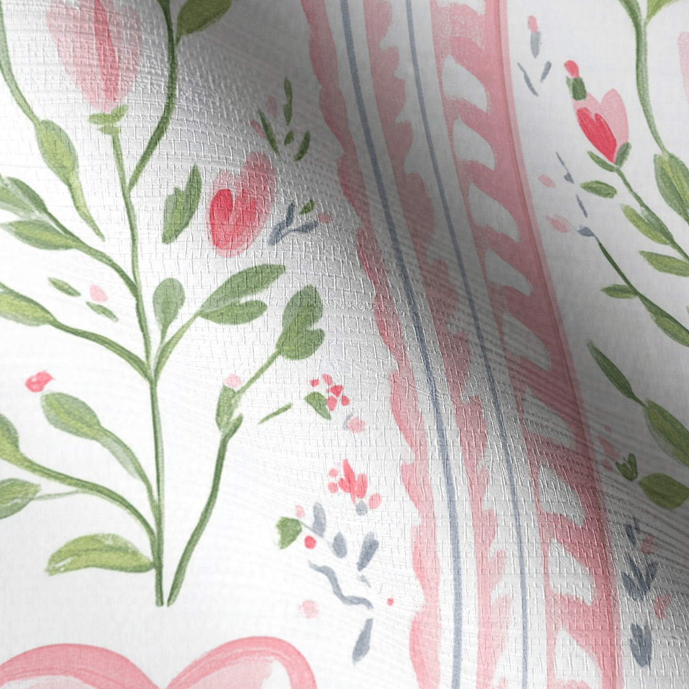 Ever After Stripe Faux Grasscloth Wallpaper