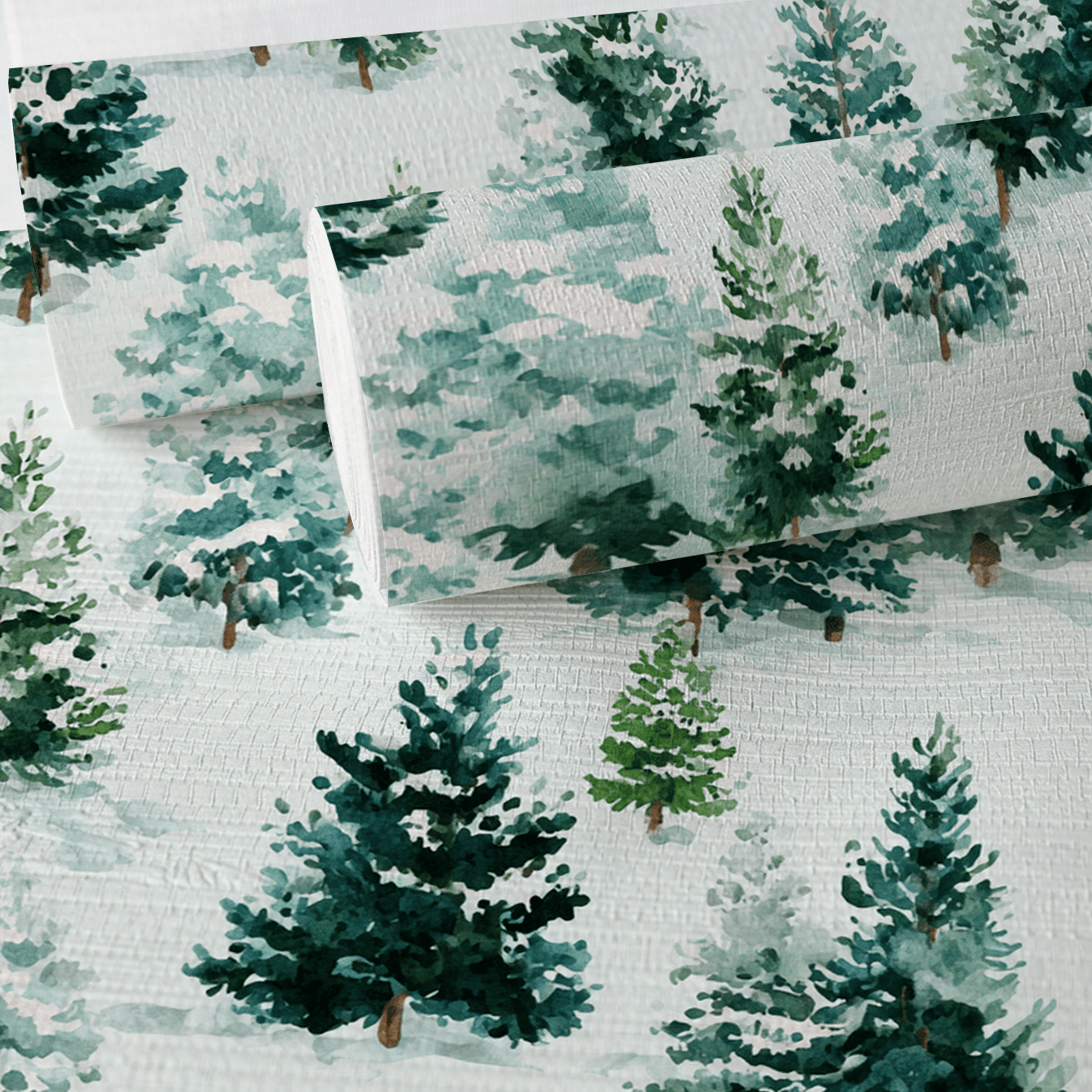 Evergreen Cheer Faux Grasscloth Wallpaper - Lemon Park