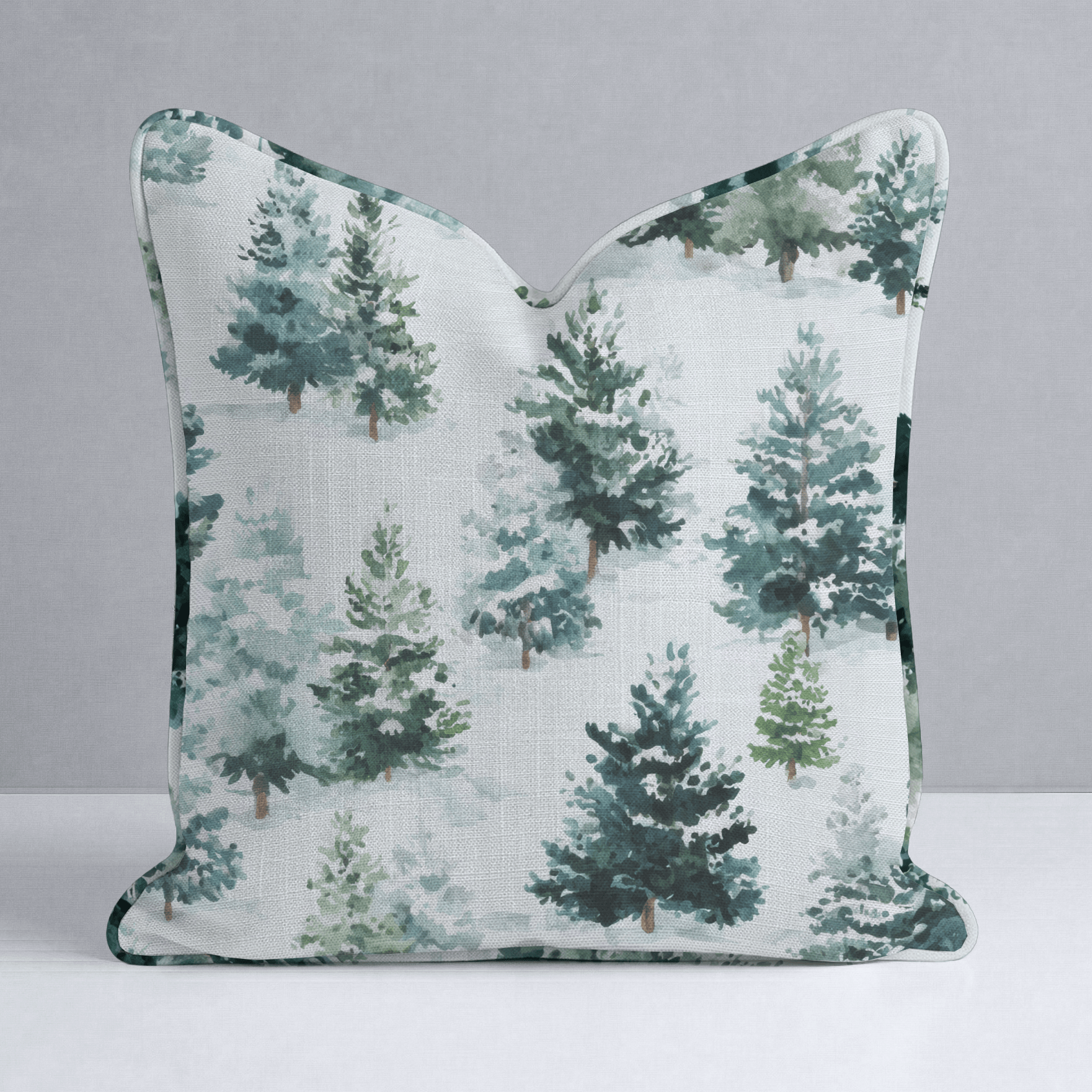 Evergreen Cheer Throw Pillow - Lemon Park