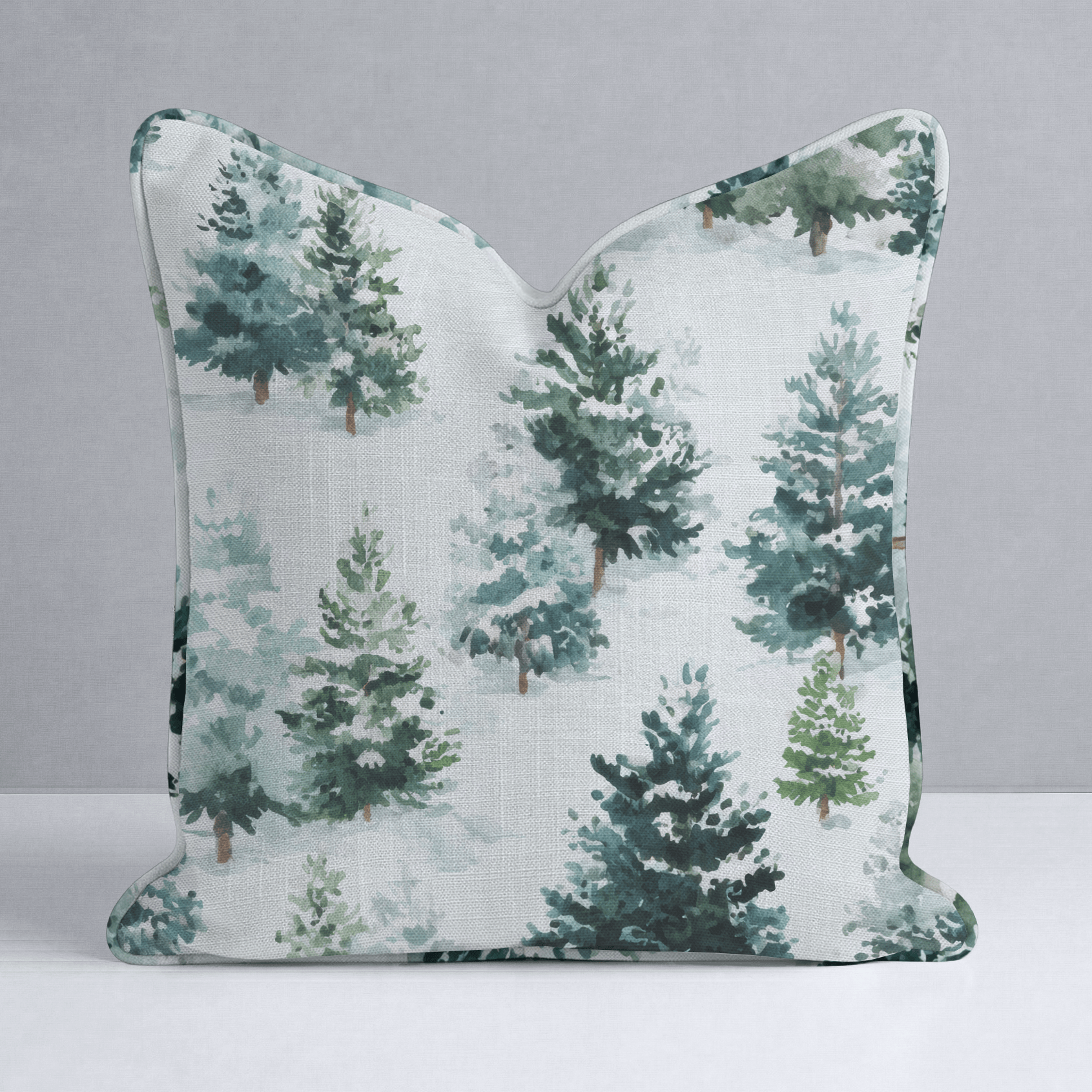 Evergreen Cheer Throw Pillow - Lemon Park