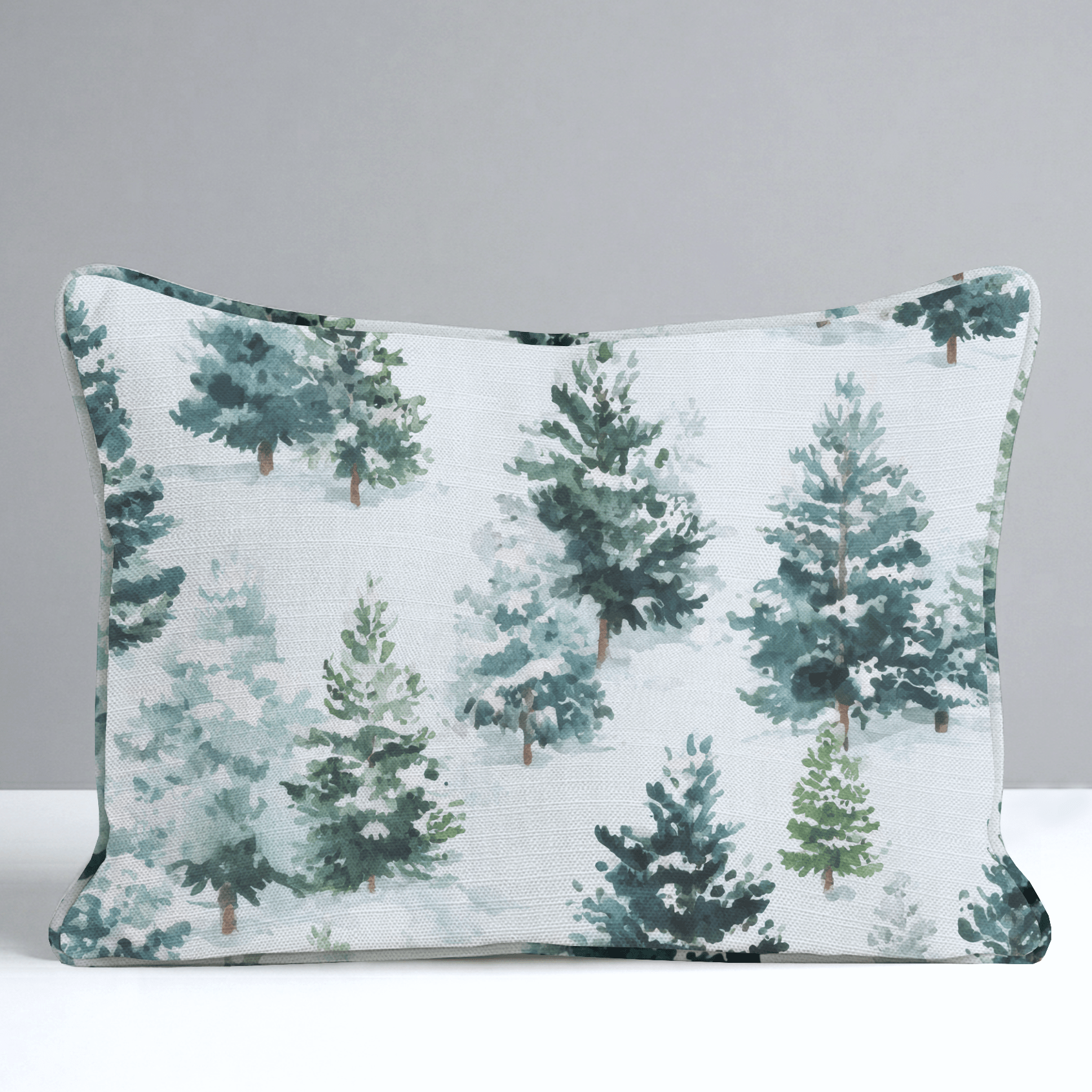 Evergreen Cheer Throw Pillow - Lemon Park