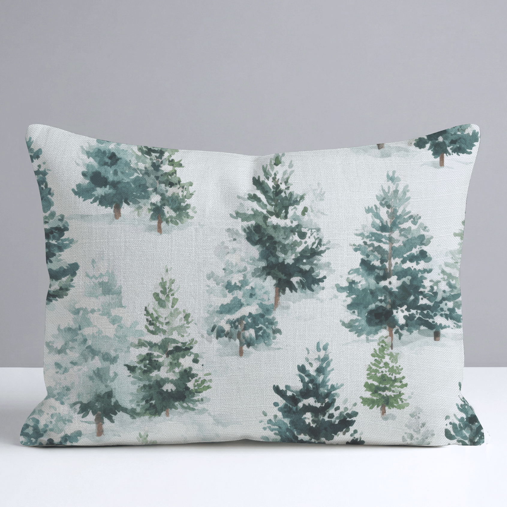 Evergreen Cheer Throw Pillow - Lemon Park