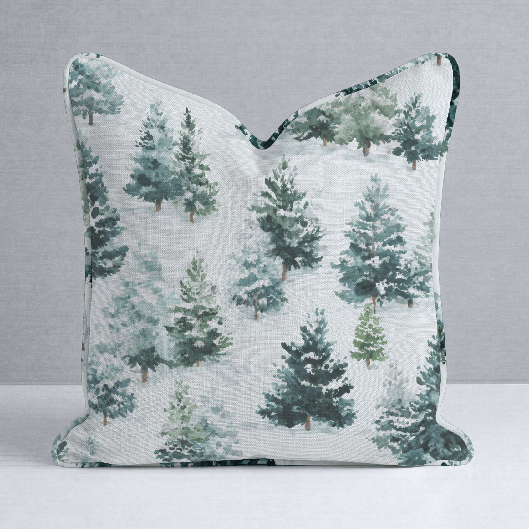 Evergreen Cheer Throw Pillow - Lemon Park