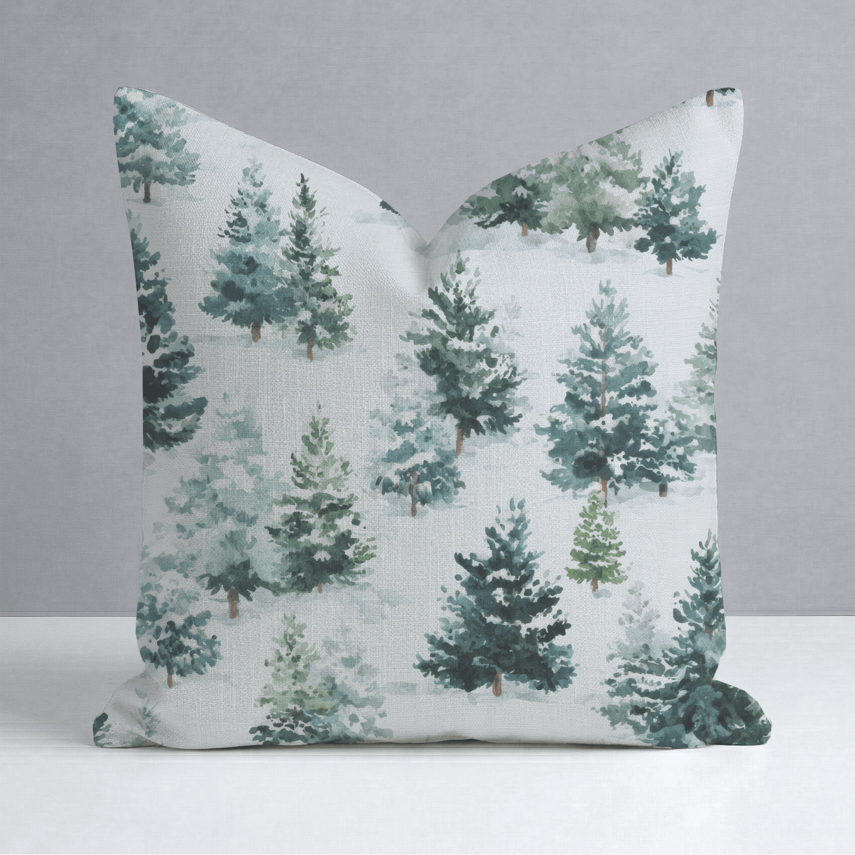 Evergreen Cheer Throw Pillow - Lemon Park