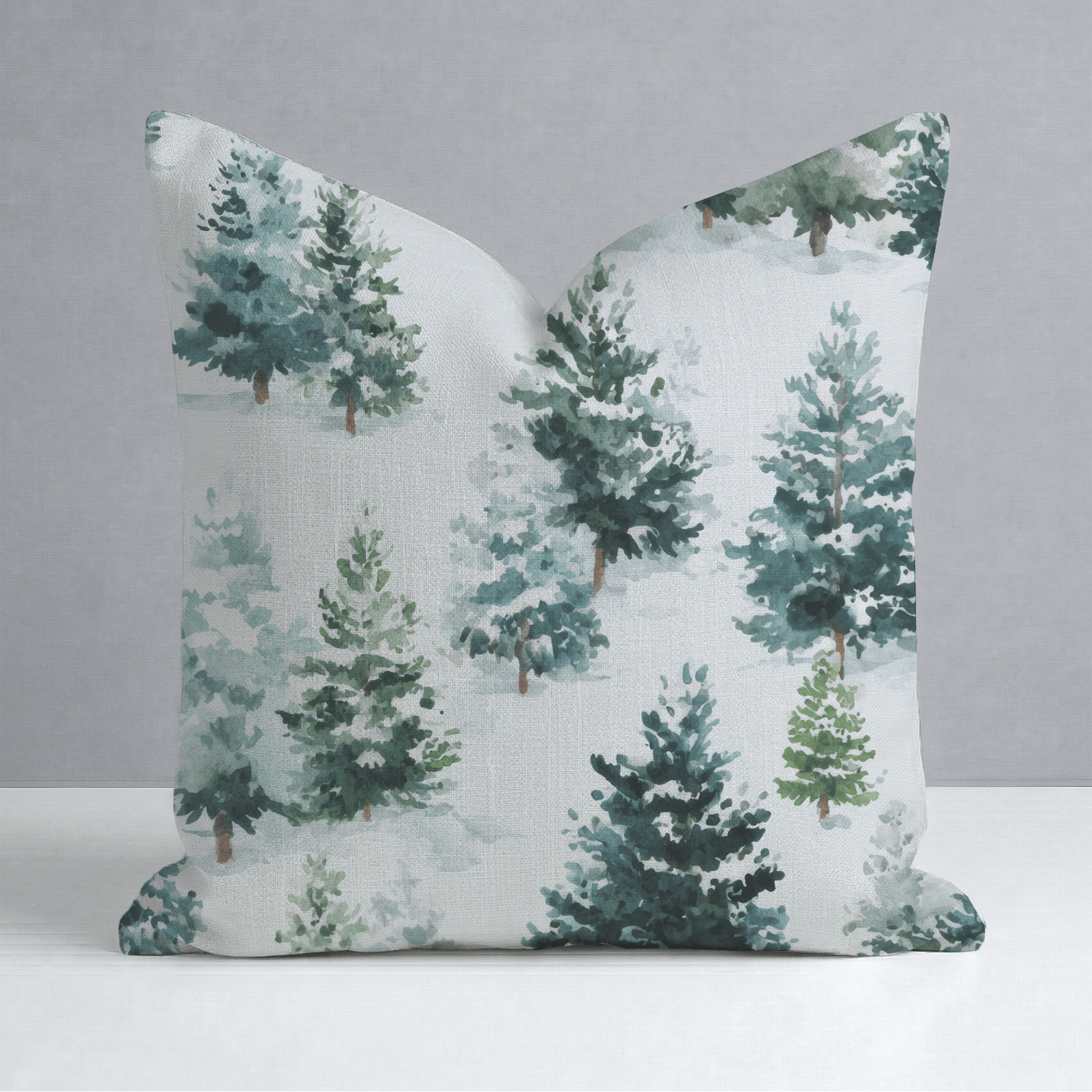 Evergreen Cheer Throw Pillow - Lemon Park