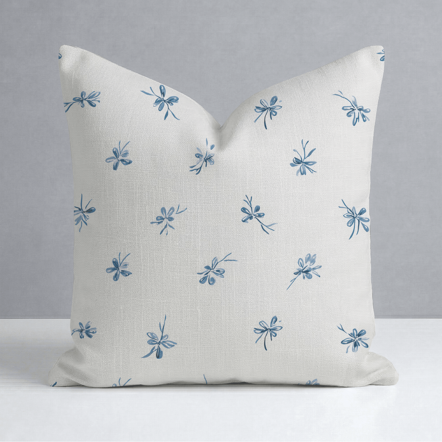 Evie Blue Throw Pillow - Lemon Park