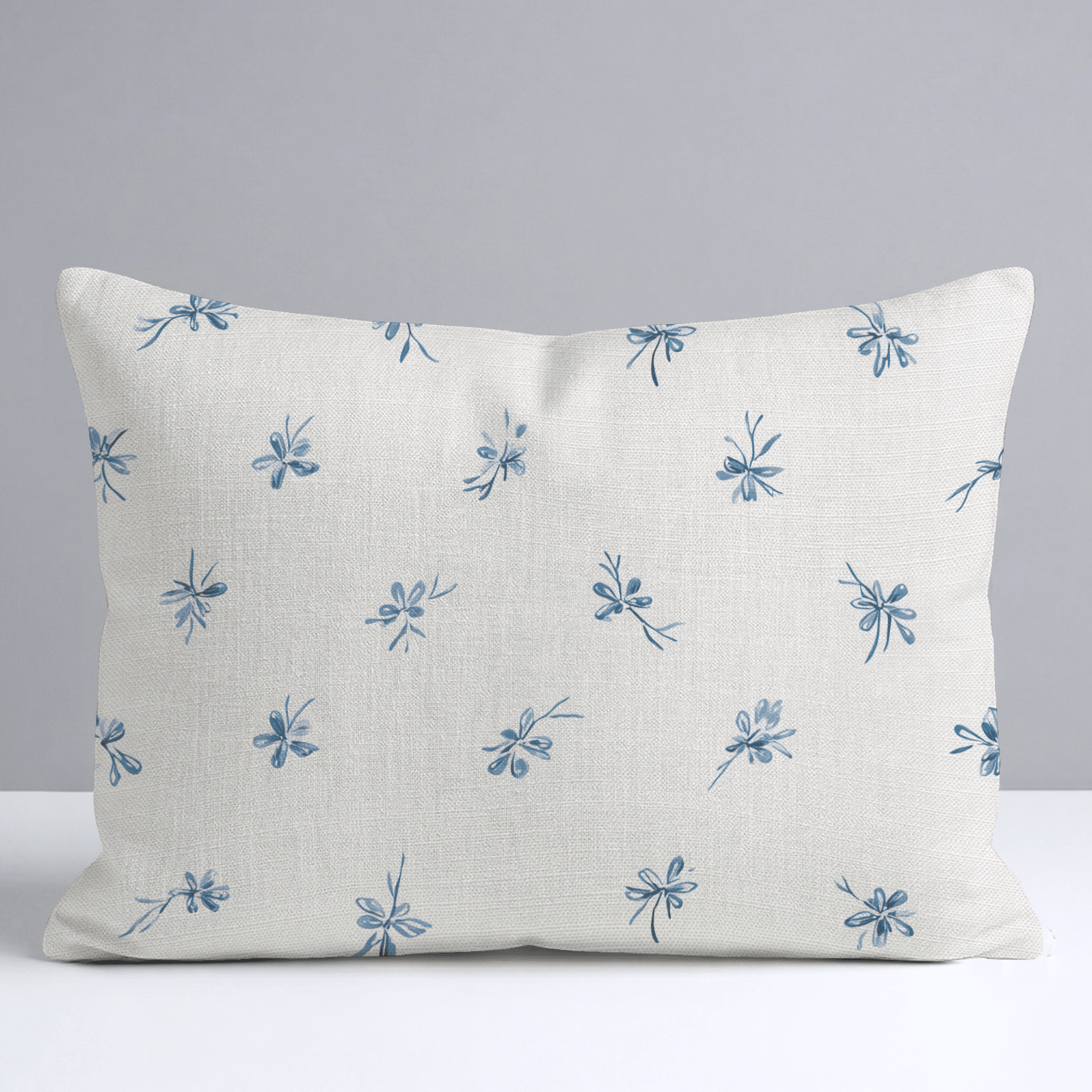 Evie Blue Throw Pillow - Lemon Park