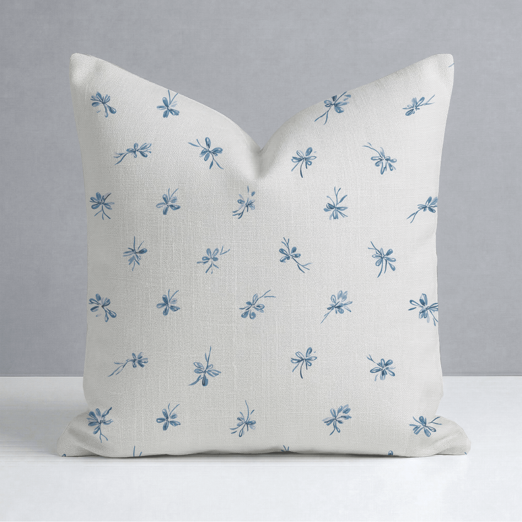 Evie Blue Throw Pillow - Lemon Park
