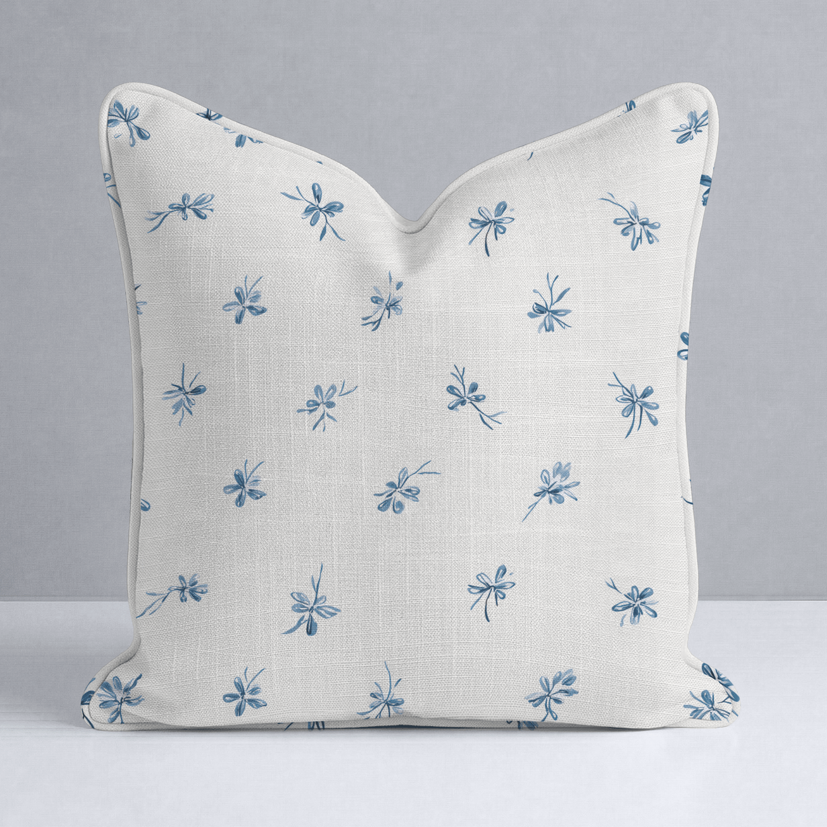Evie Blue Throw Pillow - Lemon Park