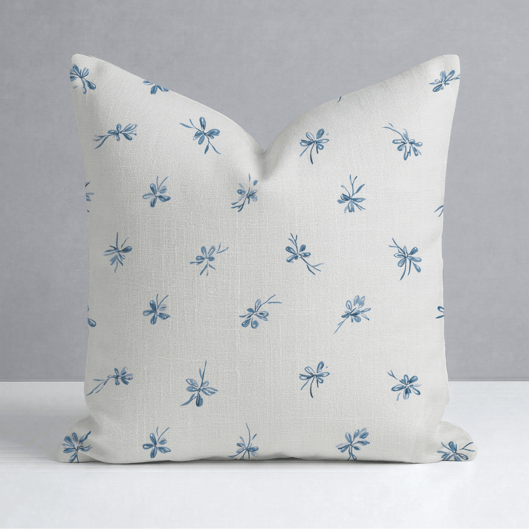 Evie Blue Throw Pillow - Lemon Park