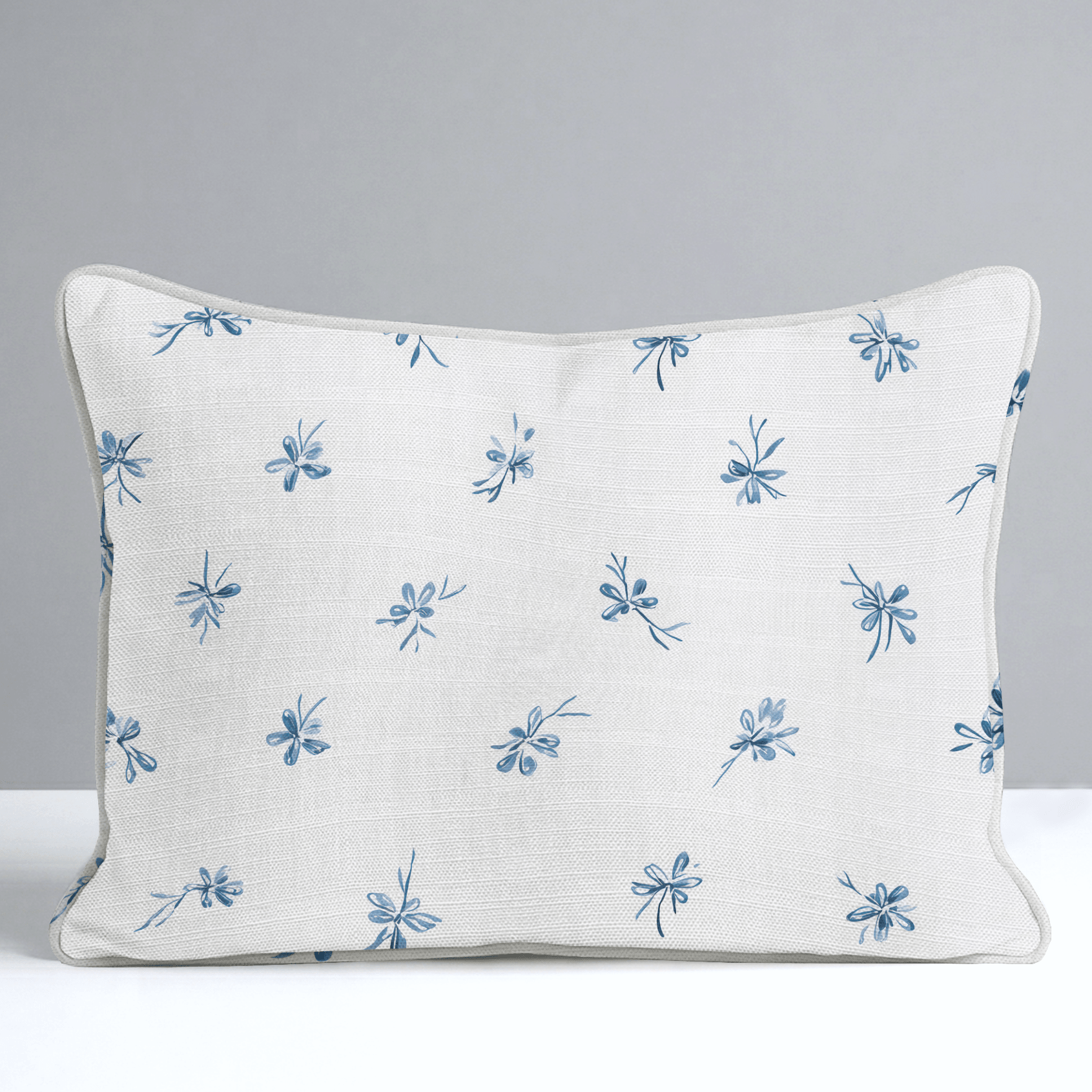 Evie Blue Throw Pillow - Lemon Park