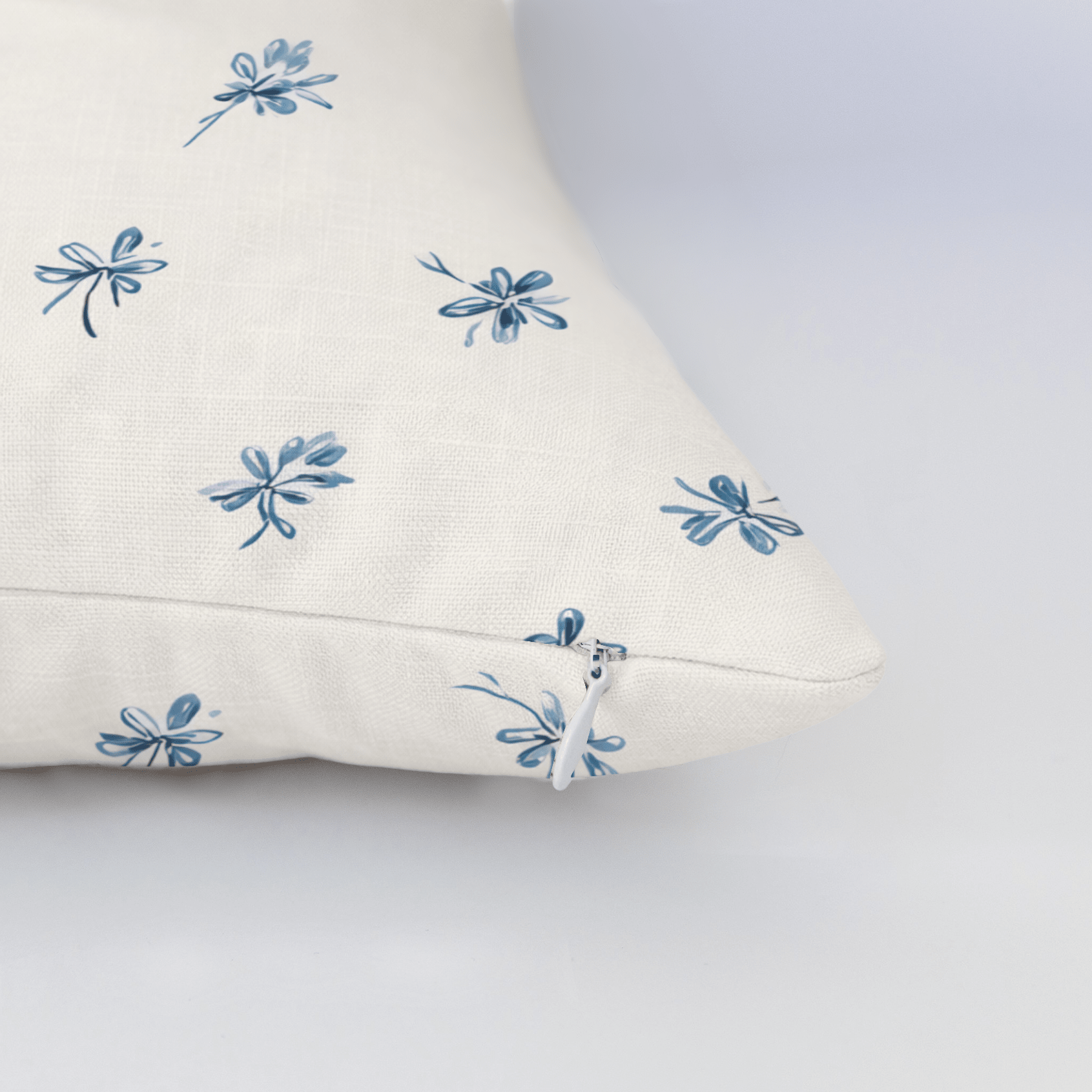 Evie Blue Throw Pillow - Lemon Park