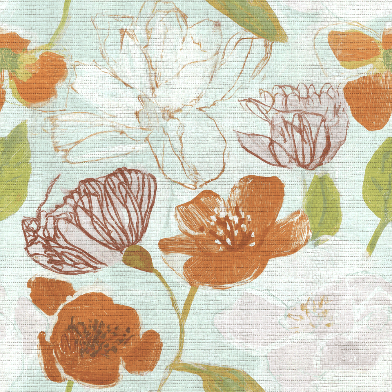 Evie Faux Grasscloth Wallpaper - Lemon Park