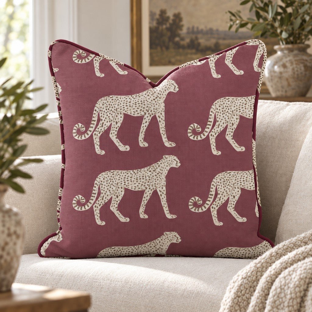 Fa La Leopard Throw Pillow - Lemon Park