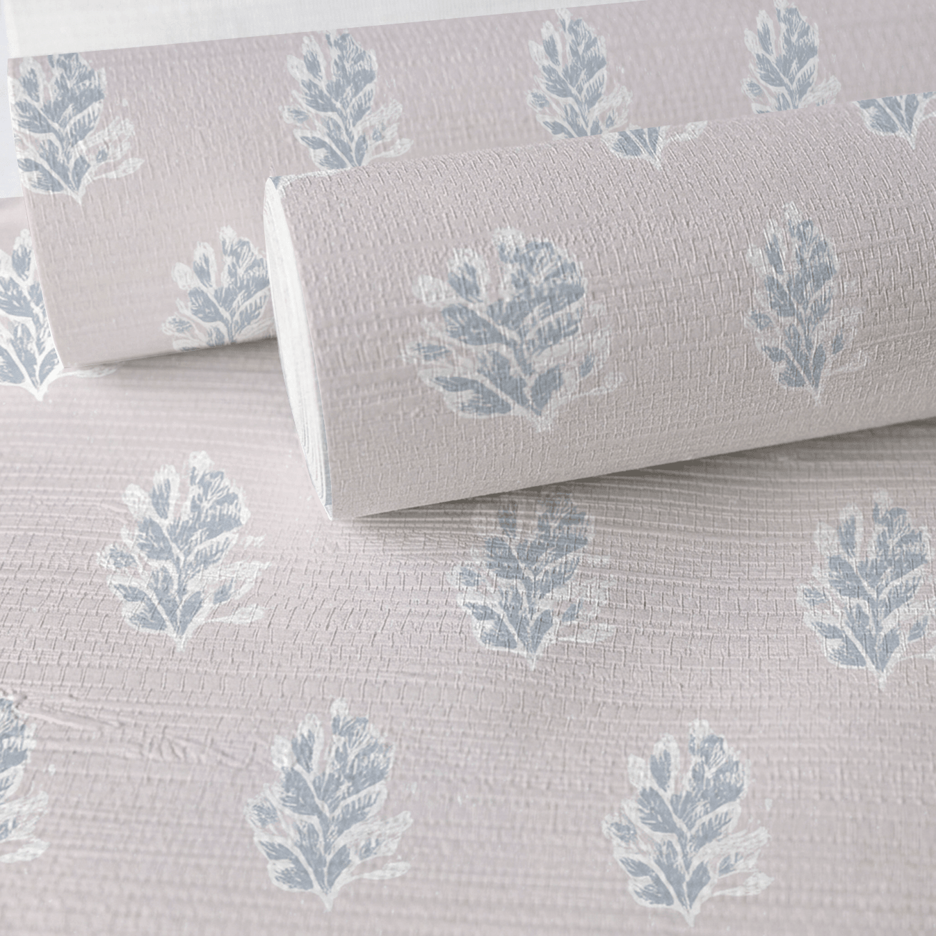 Faded Lilacs Faux Grasscloth Wallpaper - Lemon Park