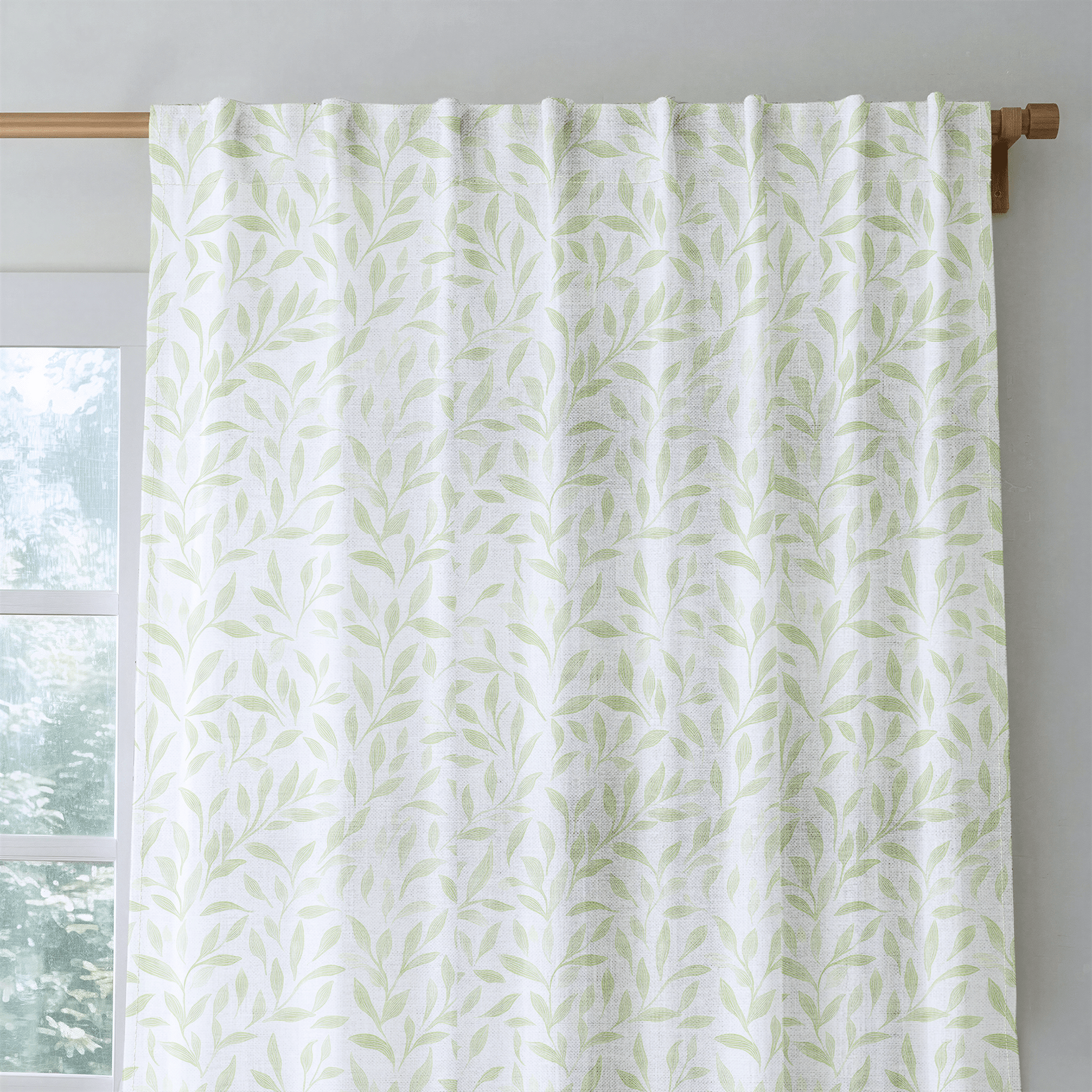 Fall Green - Drapery - Lemon Park