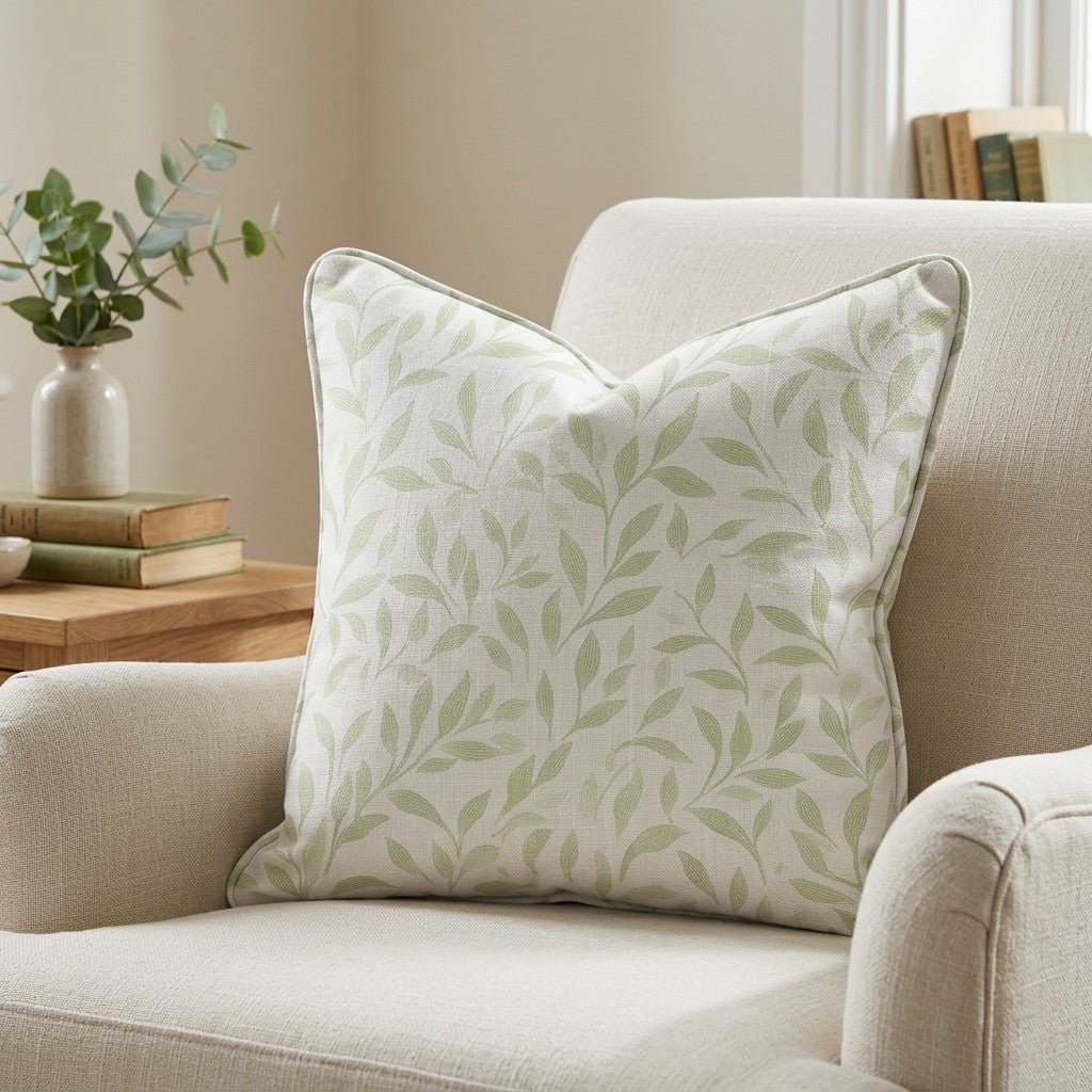 Fall Green Throw Pillow - Lemon Park