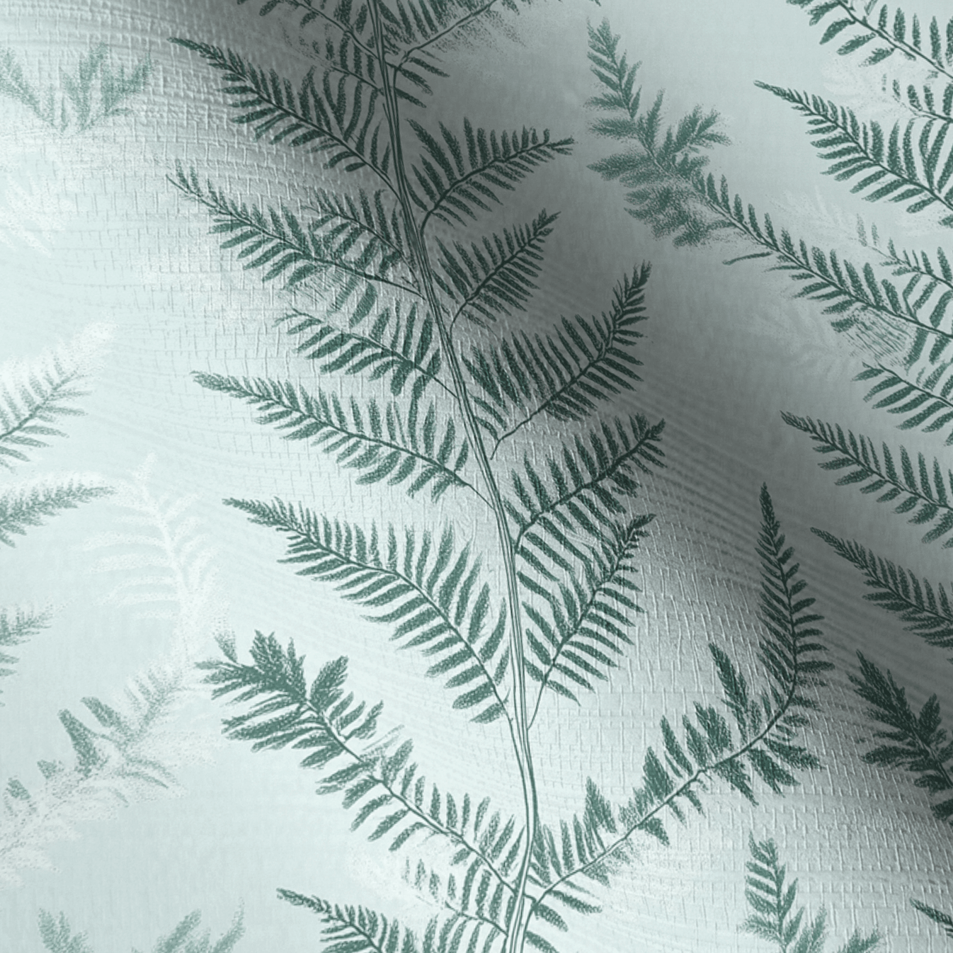 Fancy Ferns Faux Grasscloth Wallpaper - Lemon Park
