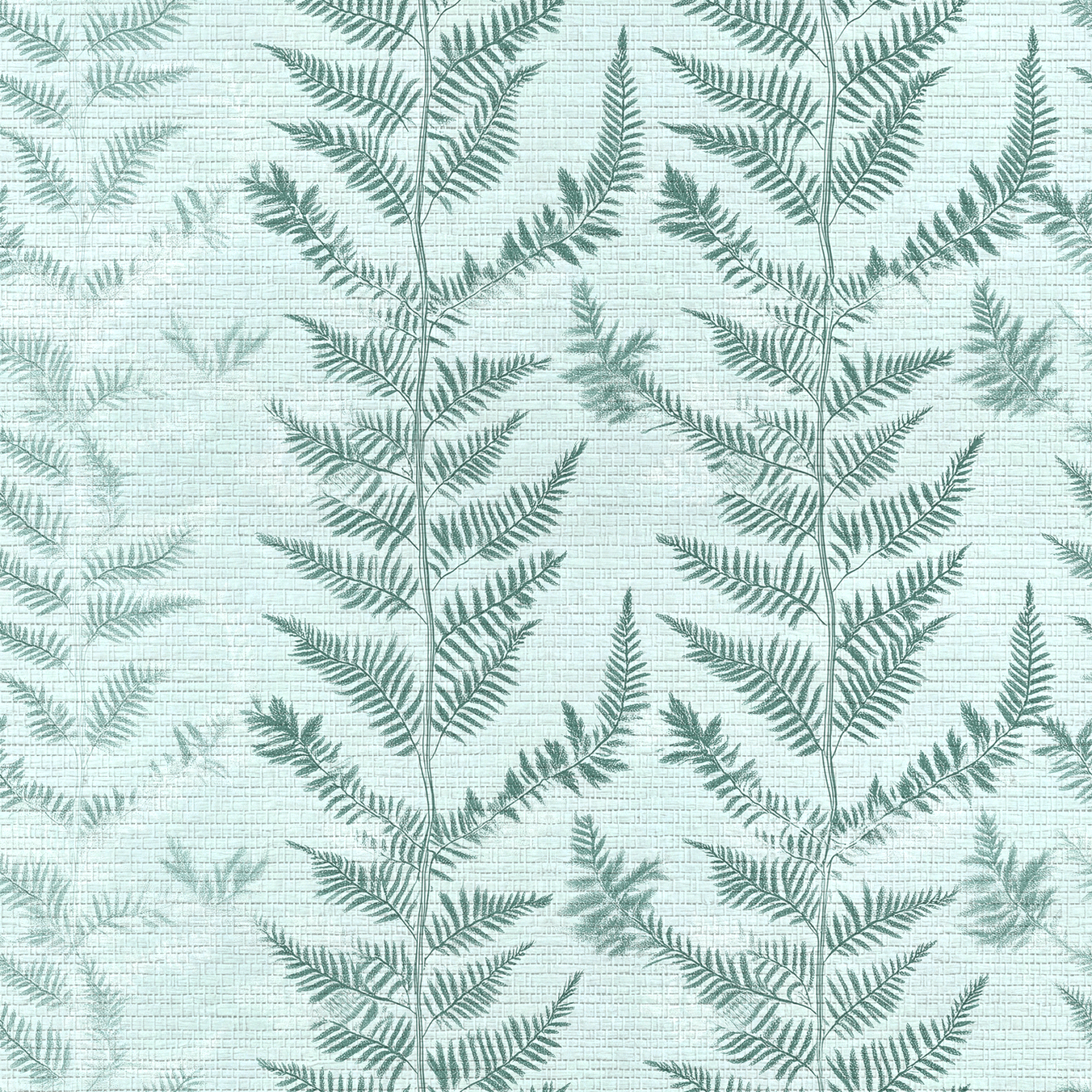 Fancy Ferns Faux Grasscloth Wallpaper - Lemon Park
