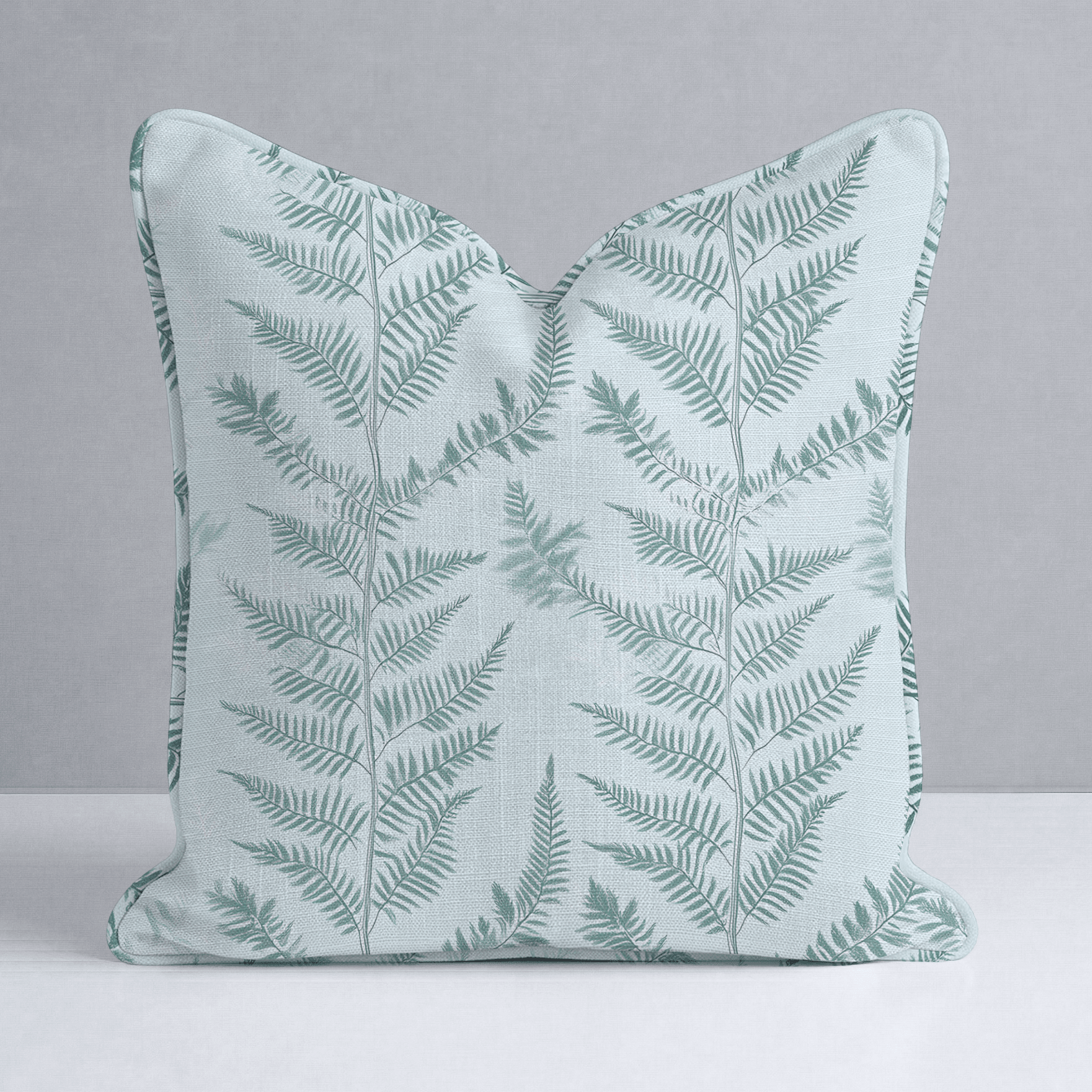 Fancy Ferns Throw Pillow - Lemon Park