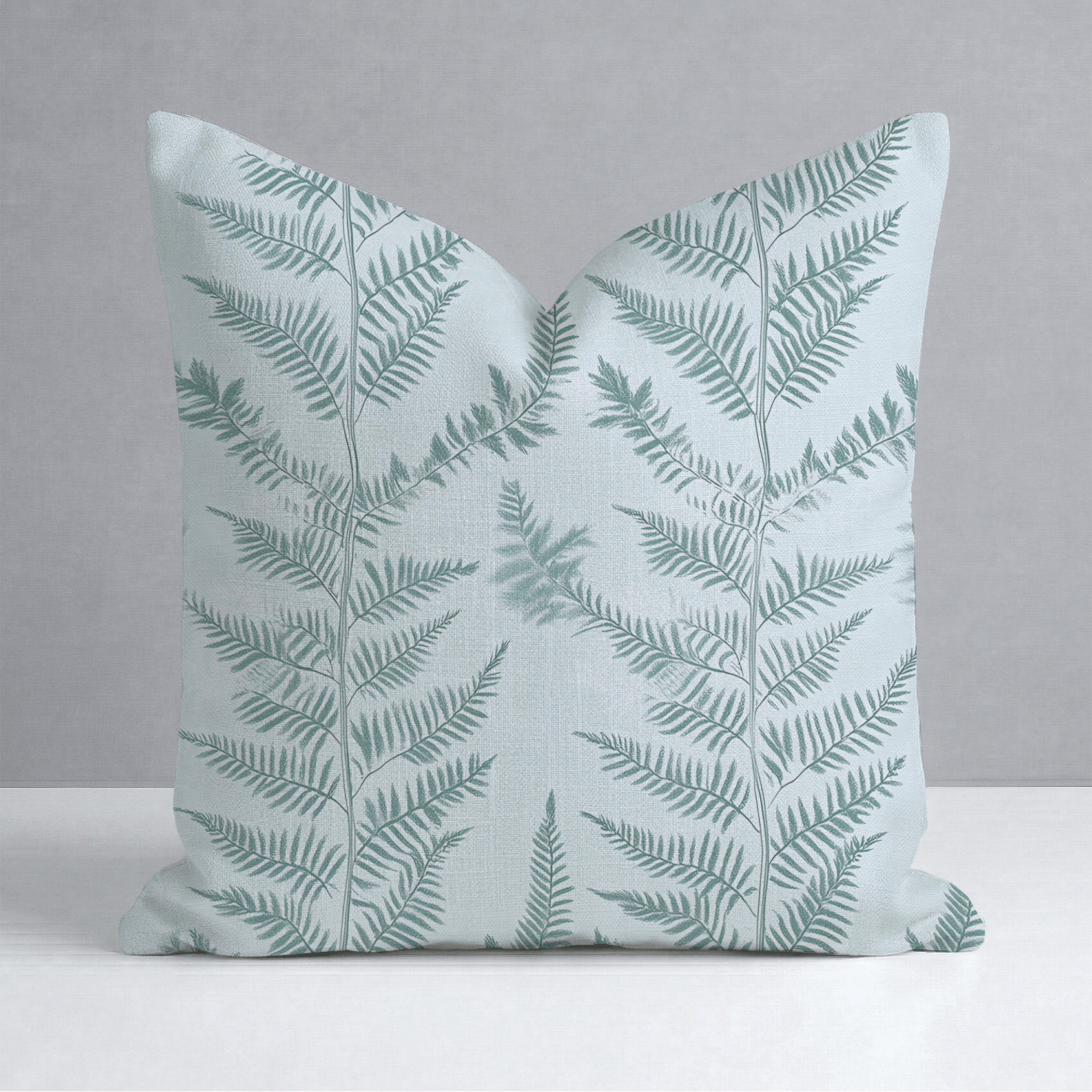 Fancy Ferns Throw Pillow - Lemon Park
