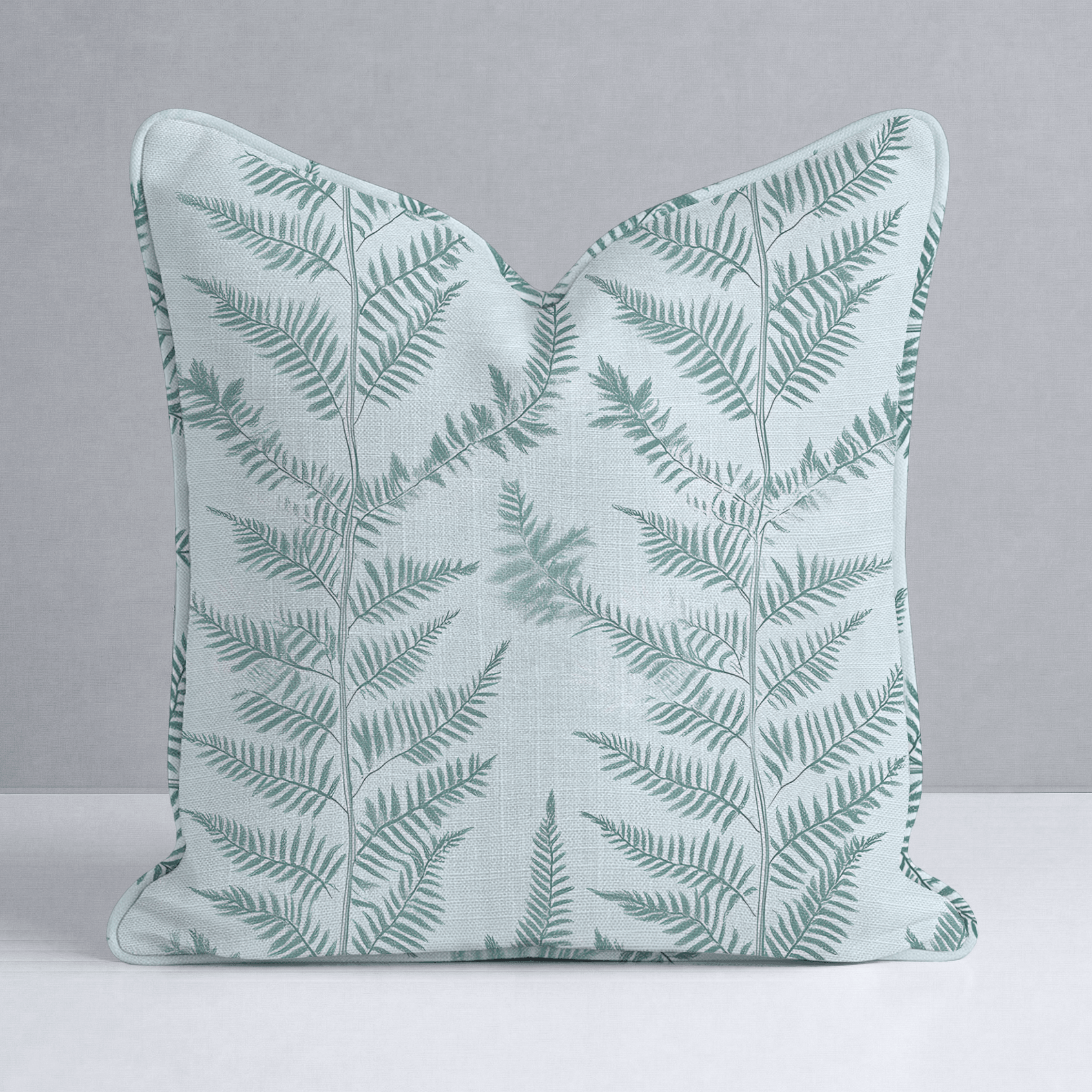 Fancy Ferns Throw Pillow - Lemon Park