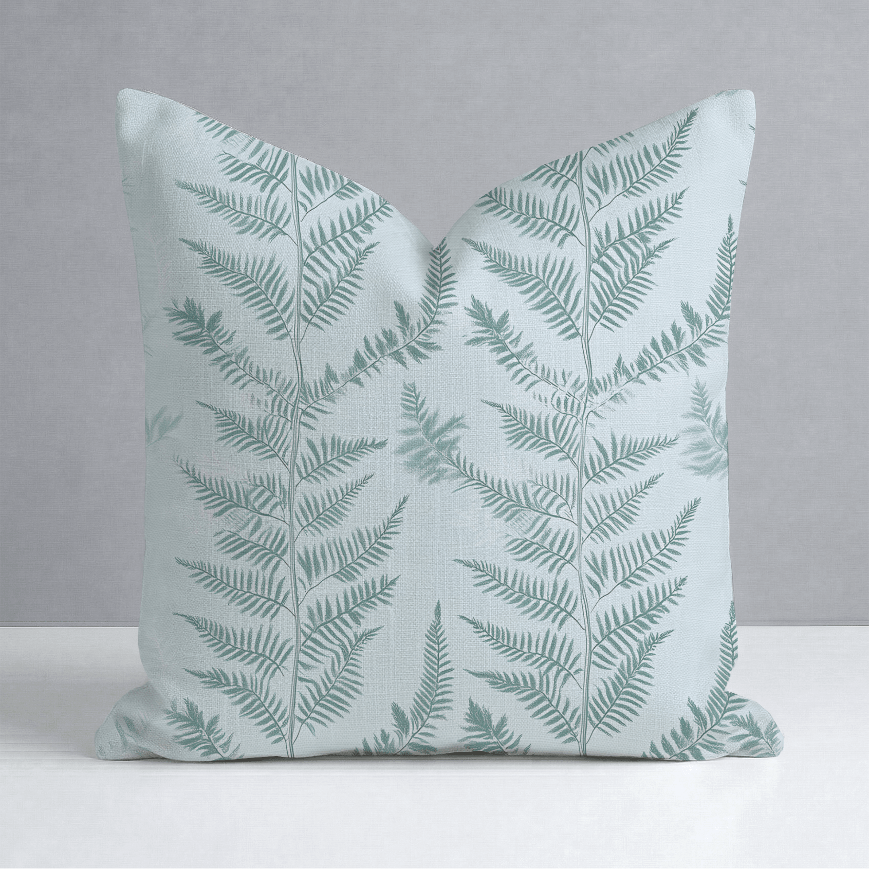 Fancy Ferns Throw Pillow - Lemon Park