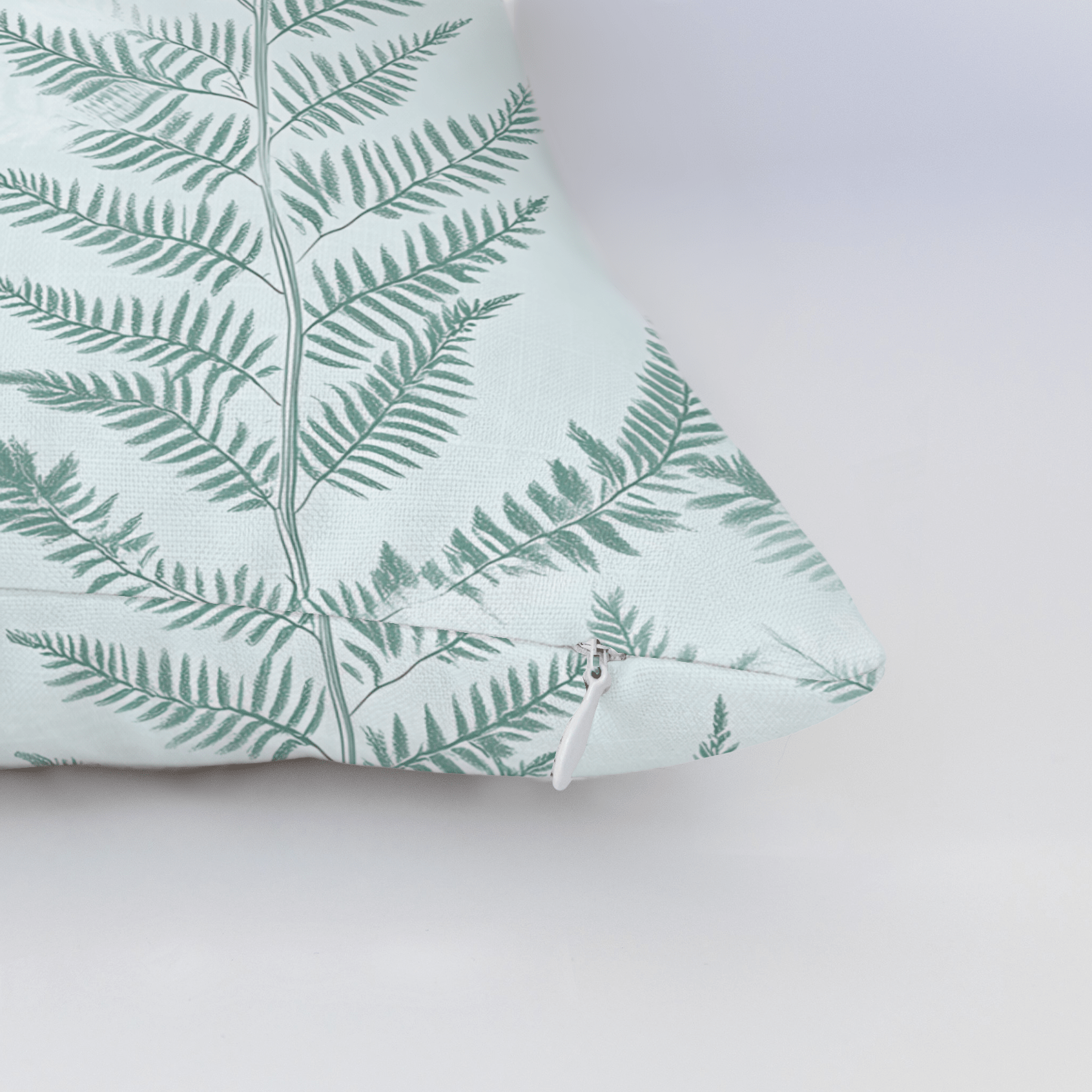 Fancy Ferns Throw Pillow - Lemon Park