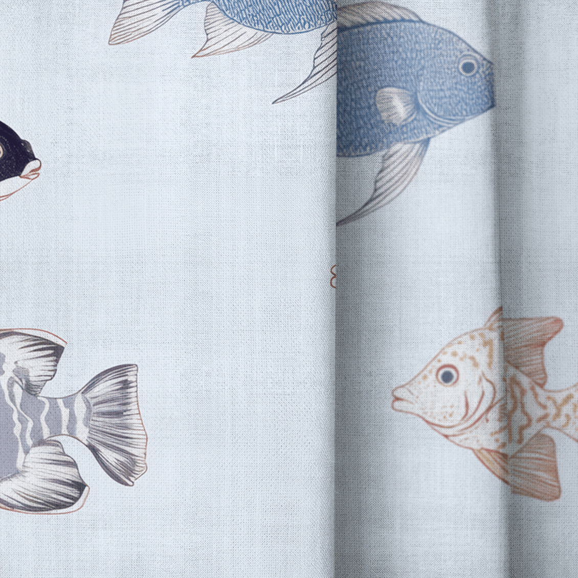 Fancy Fins - Drapery - Lemon Park