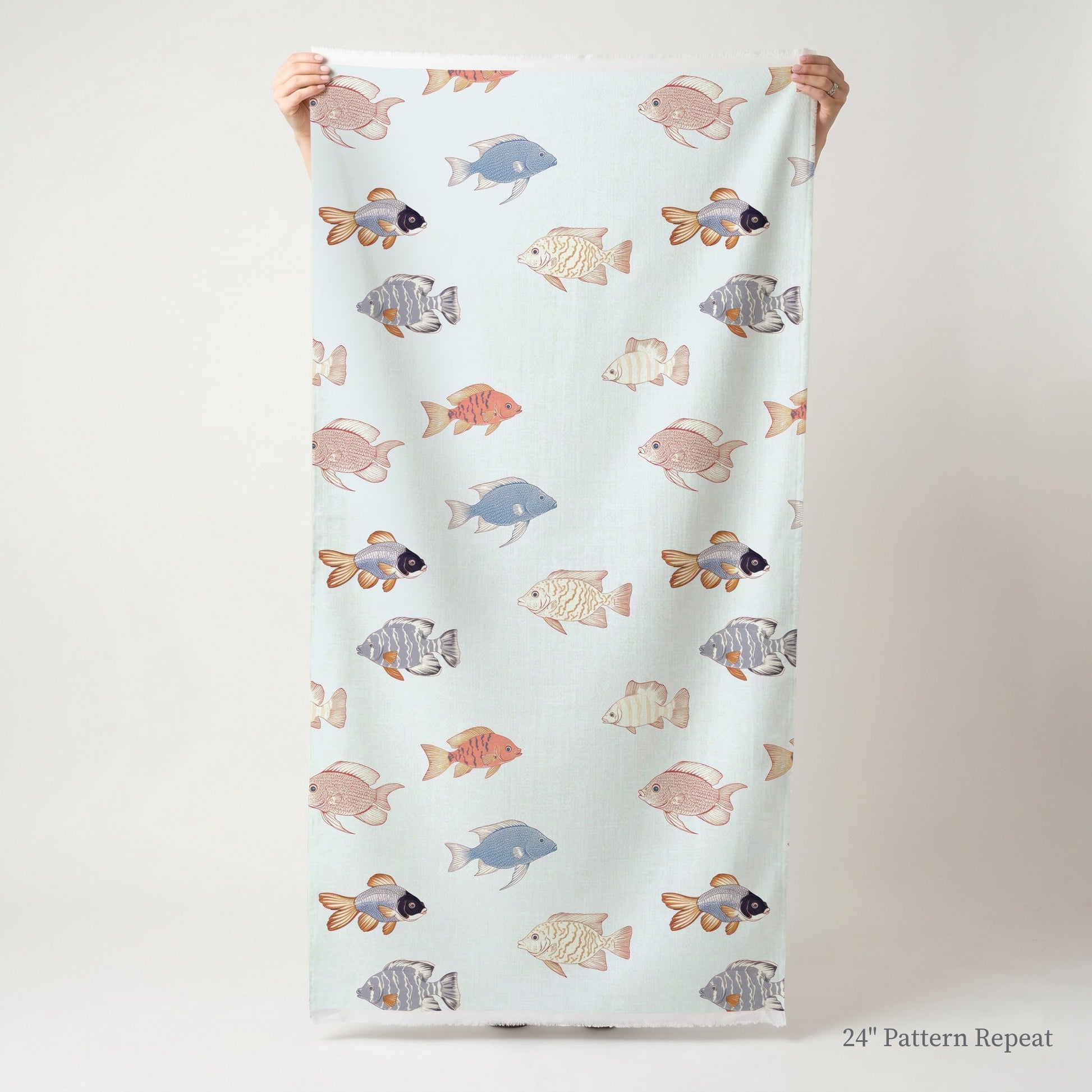 Fancy Fins - Fabric - Lemon Park