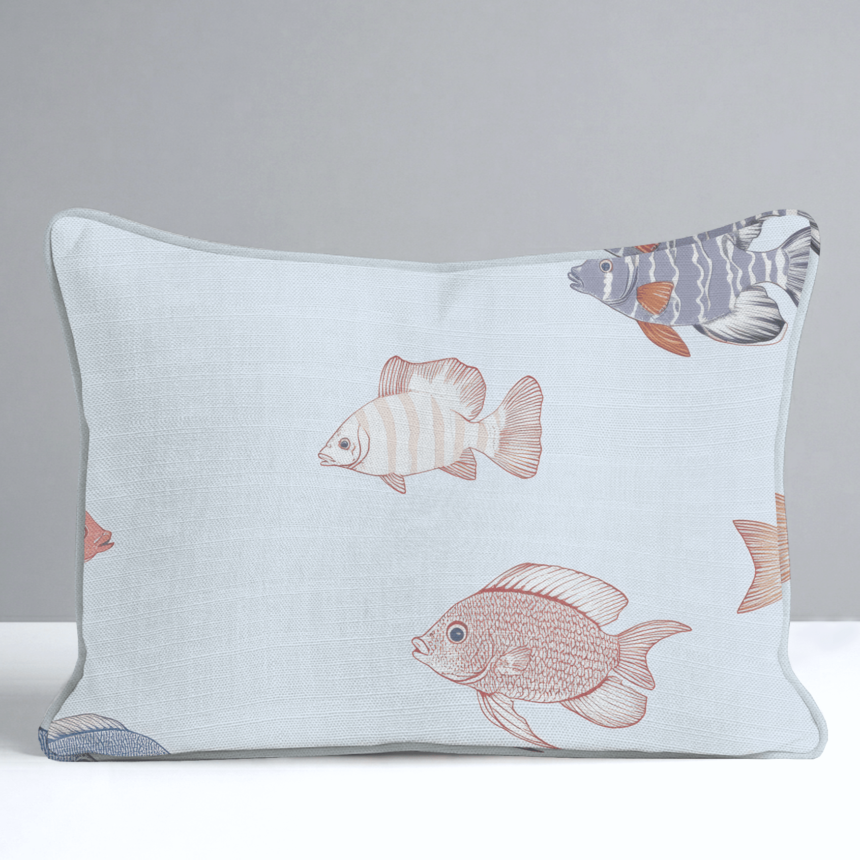 Fancy Fins Throw Pillow - Lemon Park