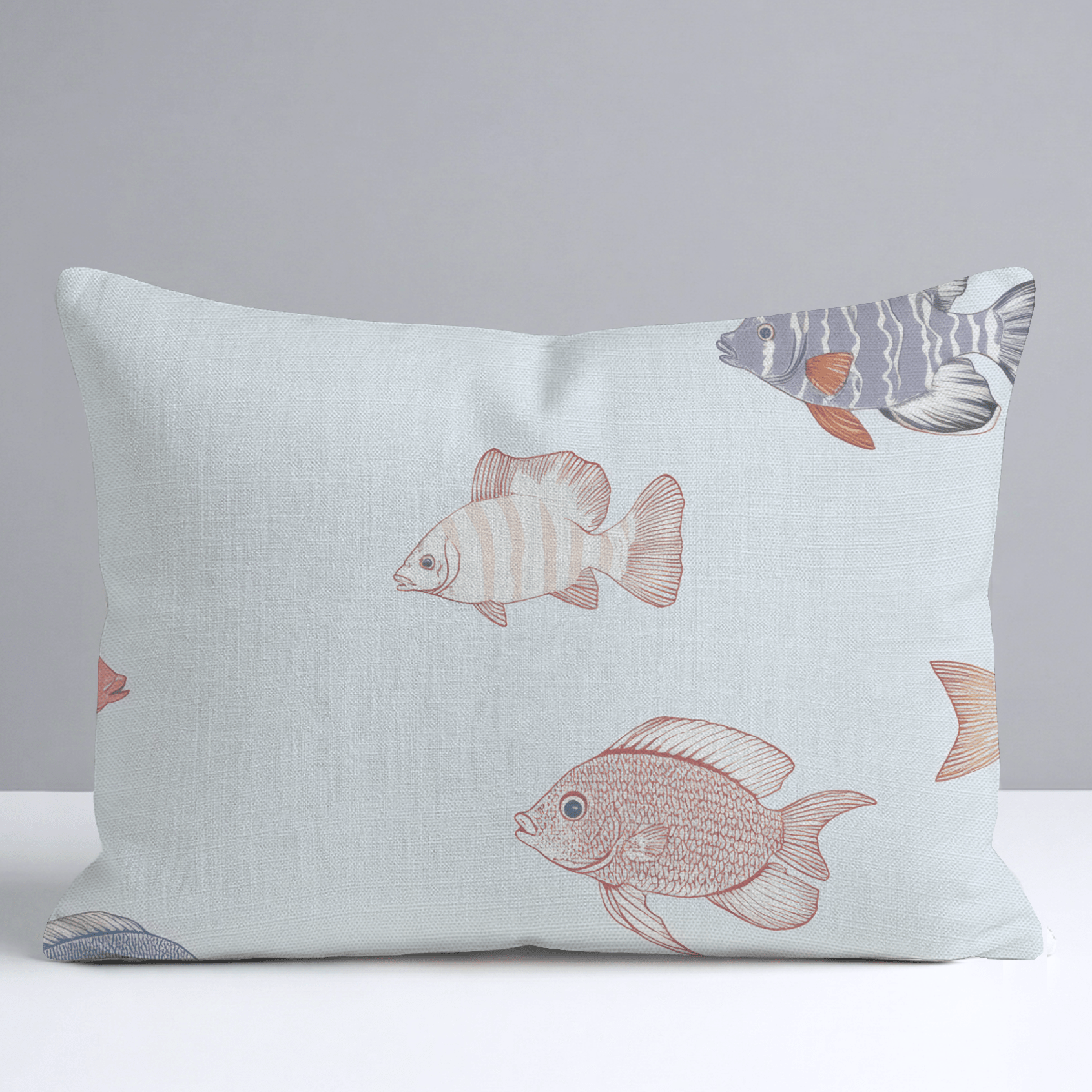 Fancy Fins Throw Pillow - Lemon Park