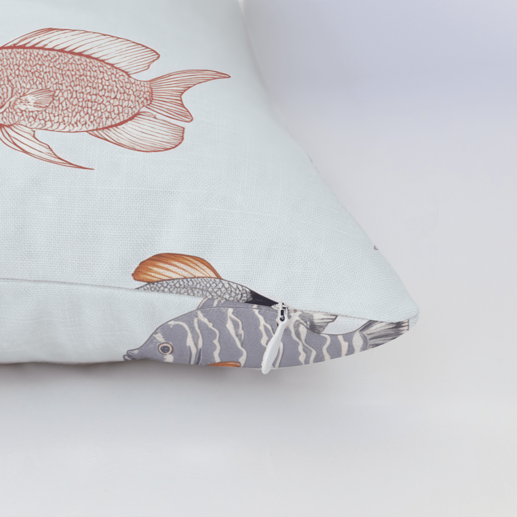 Fancy Fins Throw Pillow - Lemon Park