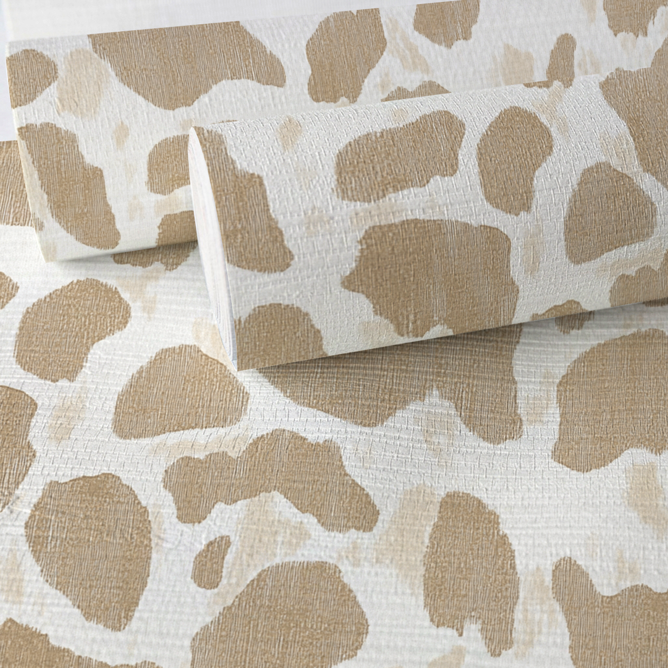 Fawn Glow Faux Grasscloth Wallpaper