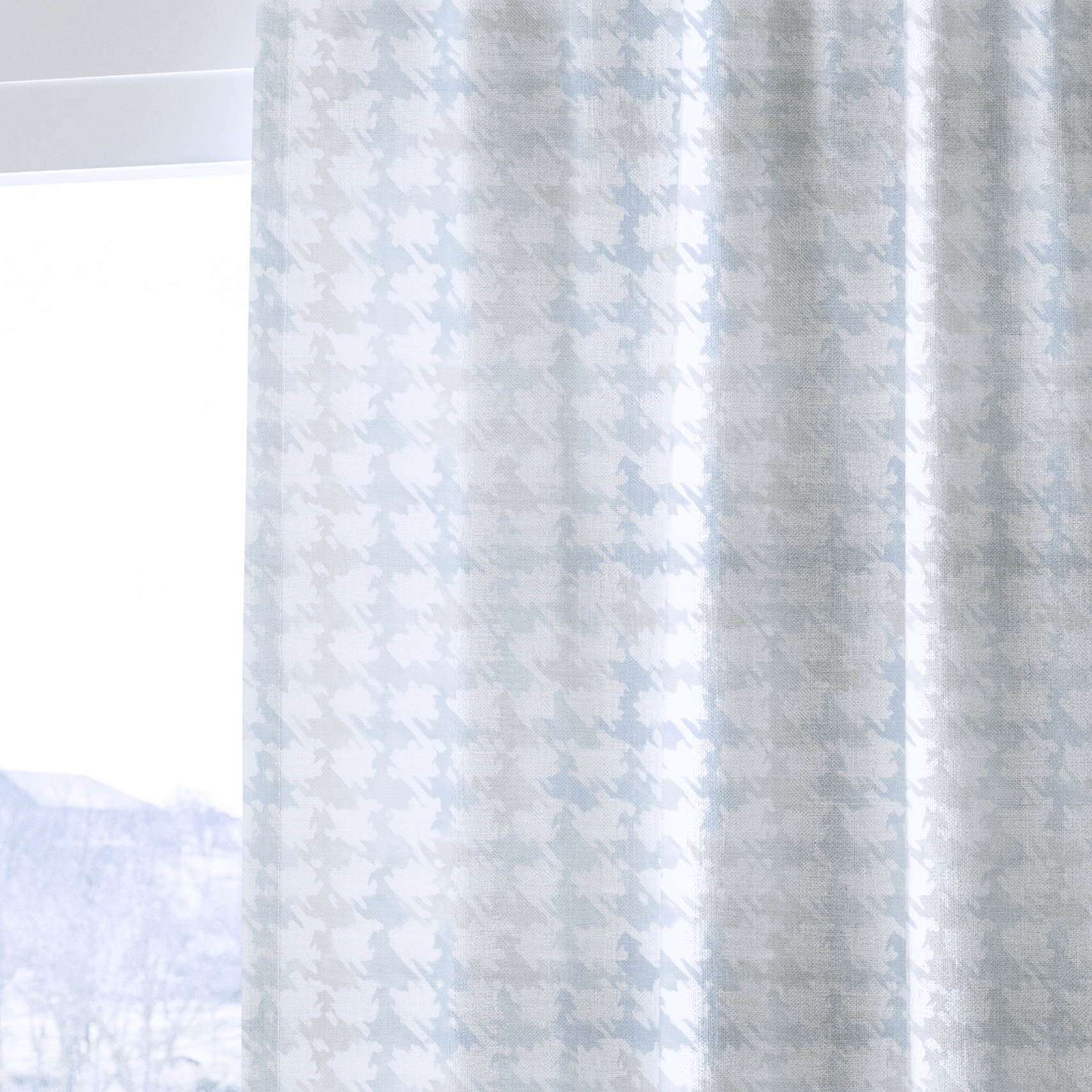 Feather Houndstooth - Drapery - Lemon Park