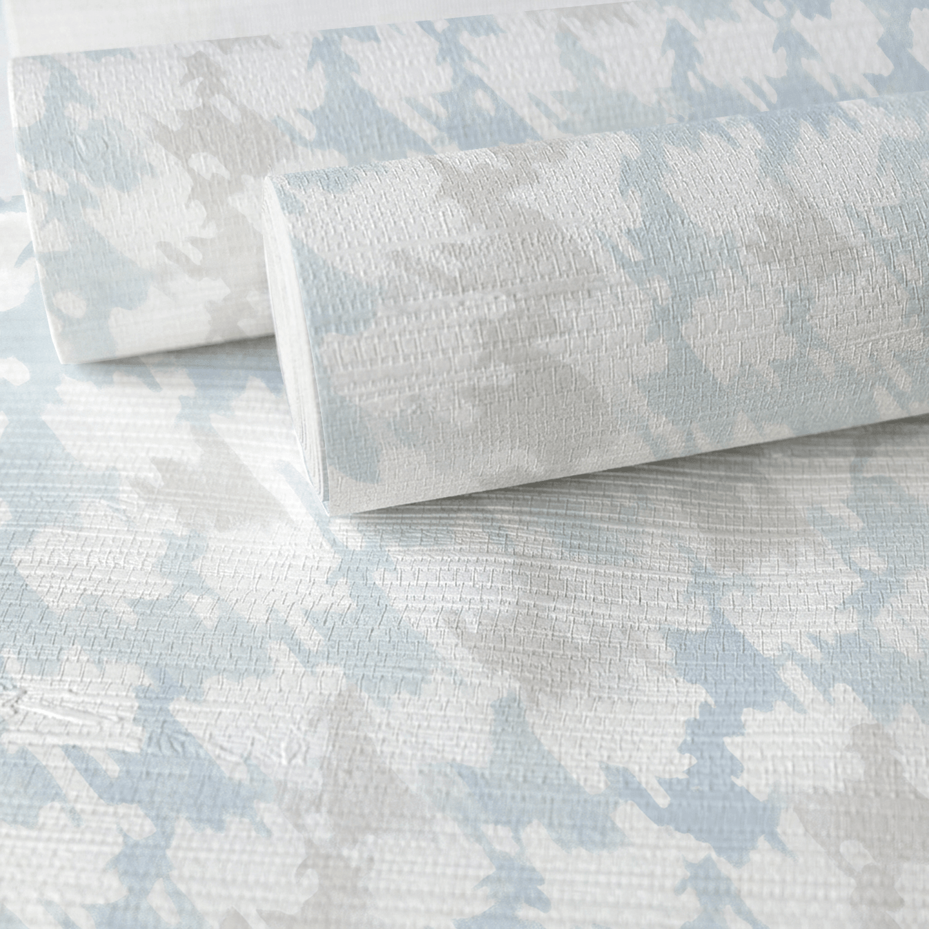 Feather Houndstooth Faux Grasscloth Wallpaper - Lemon Park
