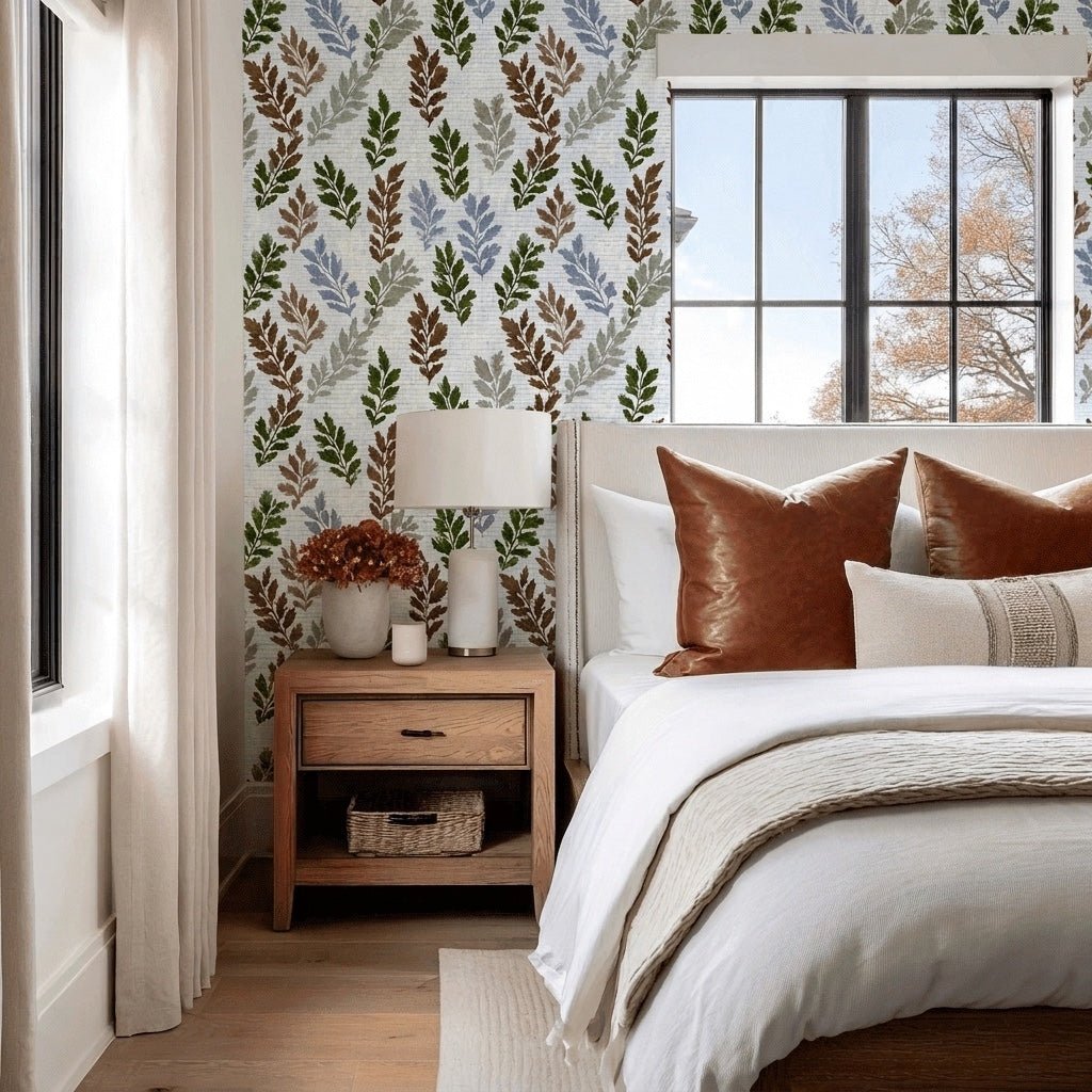 Fernway Faux Grasscloth Wallpaper - Lemon Park