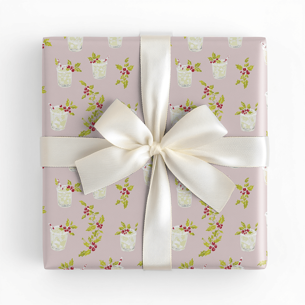 Festive Margs - Wrapping Paper - Lemon Park