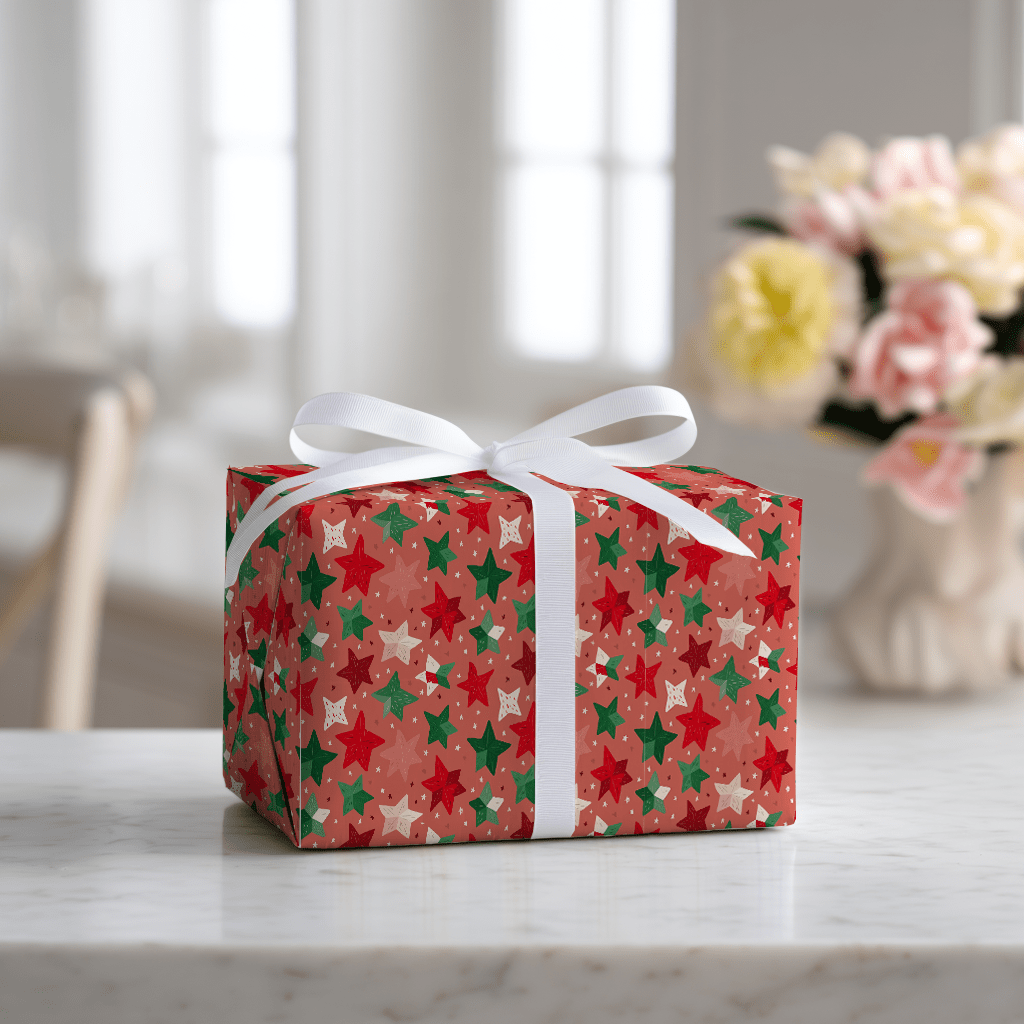 Festive Spangle - Wrapping Paper - Lemon Park