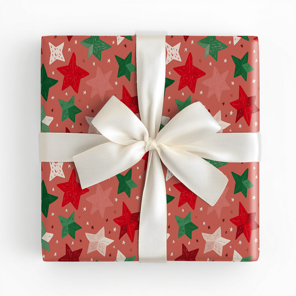 Festive Spangle - Wrapping Paper - Lemon Park