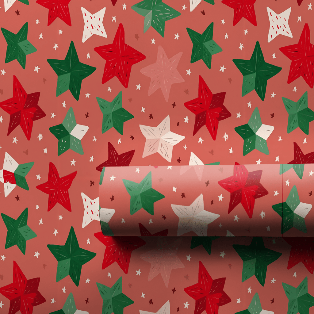 Festive Spangle - Wrapping Paper - Lemon Park