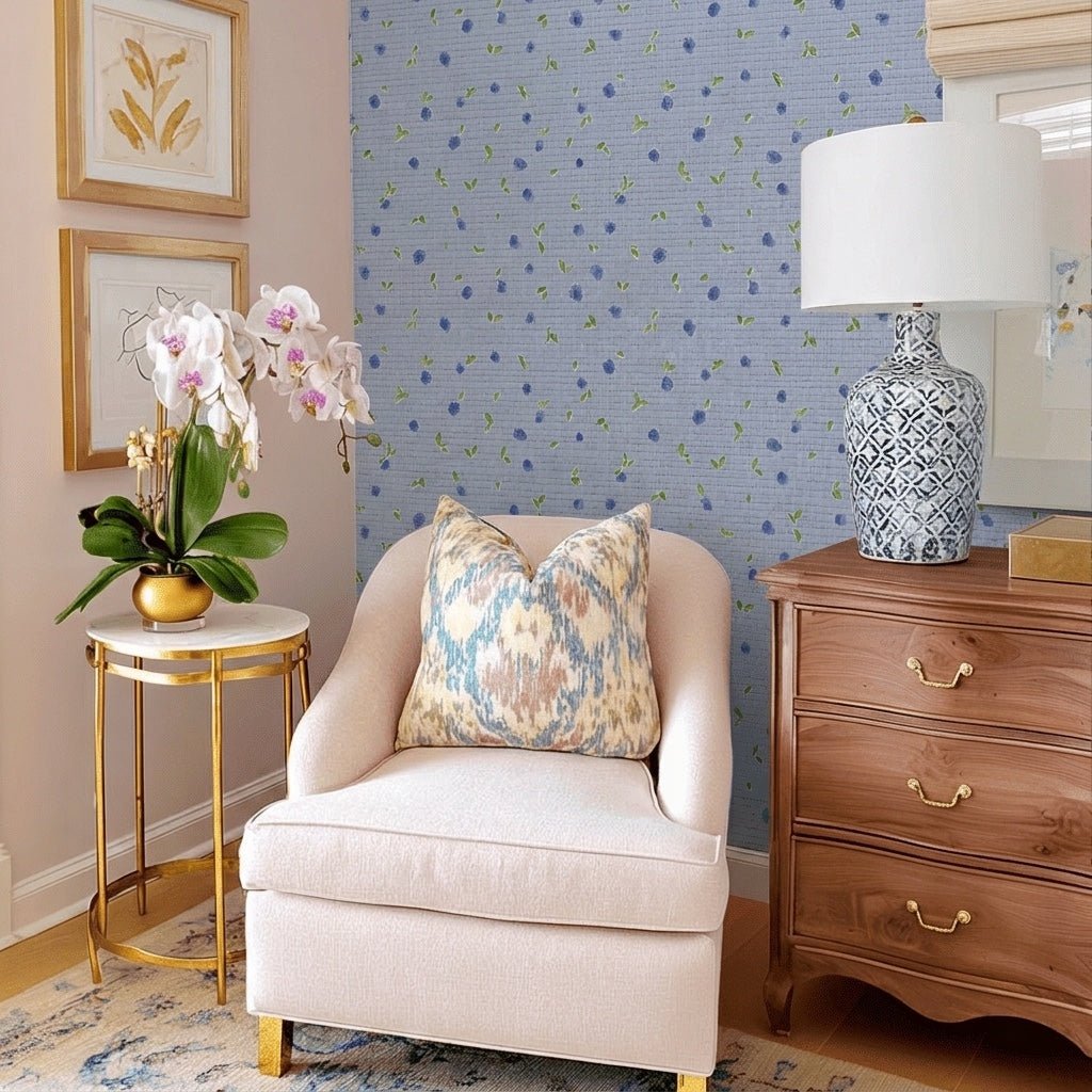 Finley Faux Grasscloth Wallpaper - Lemon Park