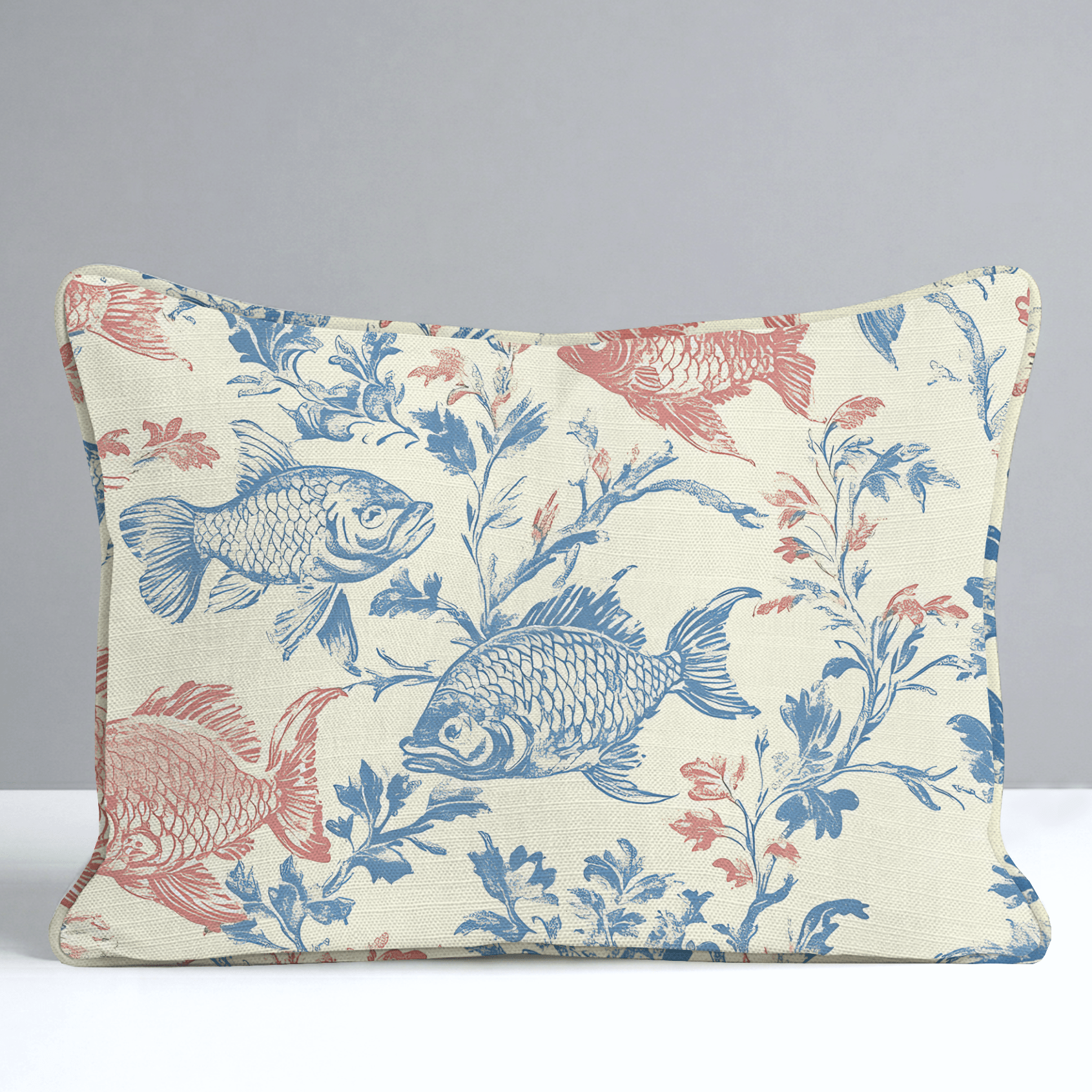 Fish Tank Throw Pillow - Lemon Park